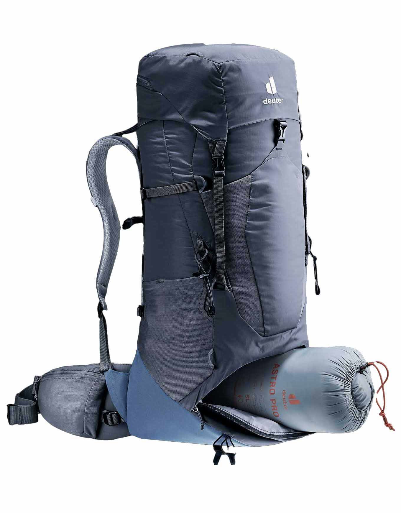 Deuter Aircontact Lite 40+10 Black/Marine Trekking Backpacks 