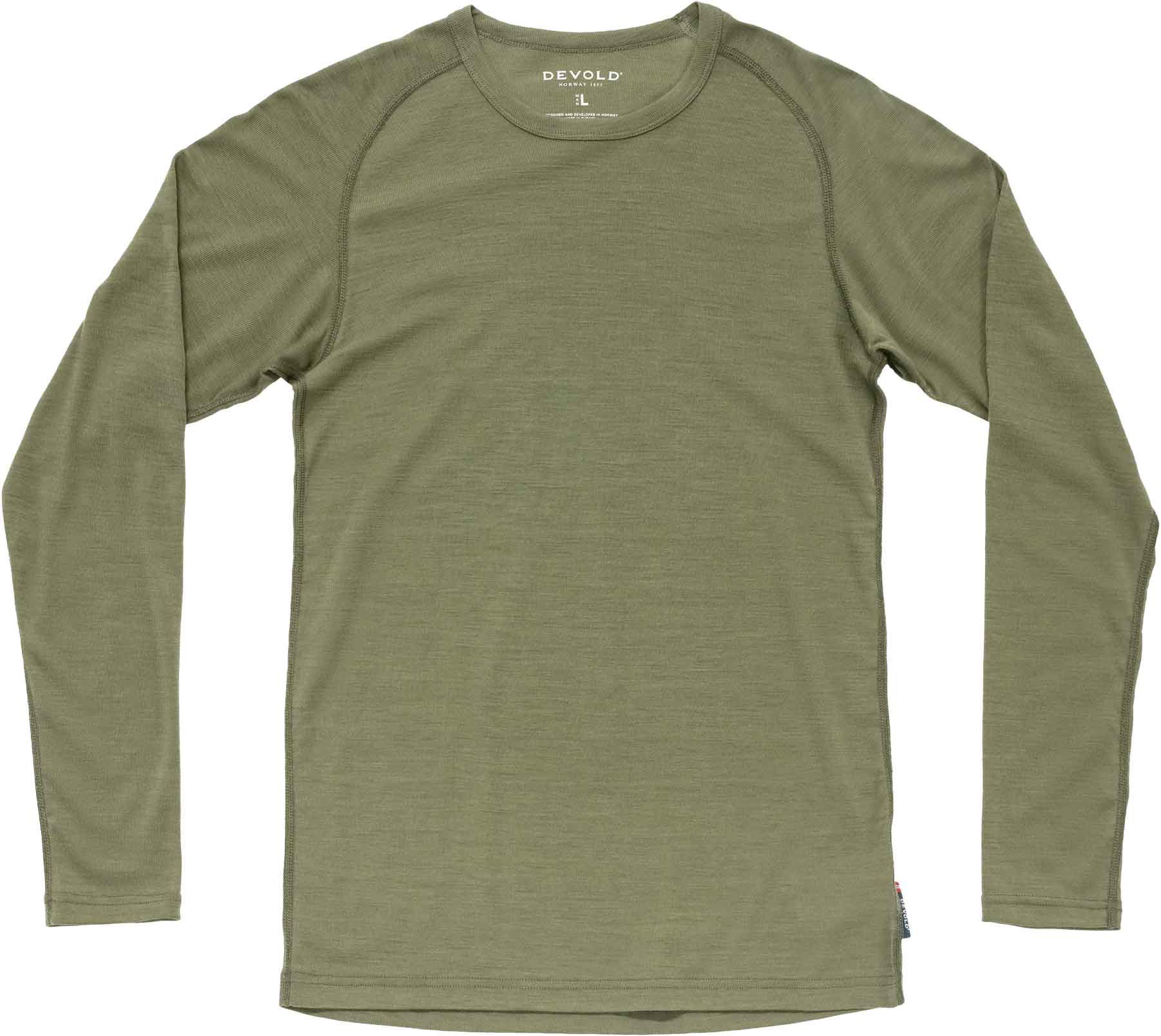 Lauparen Merino 190 Base Shirt M Lichen + Devold of Norway