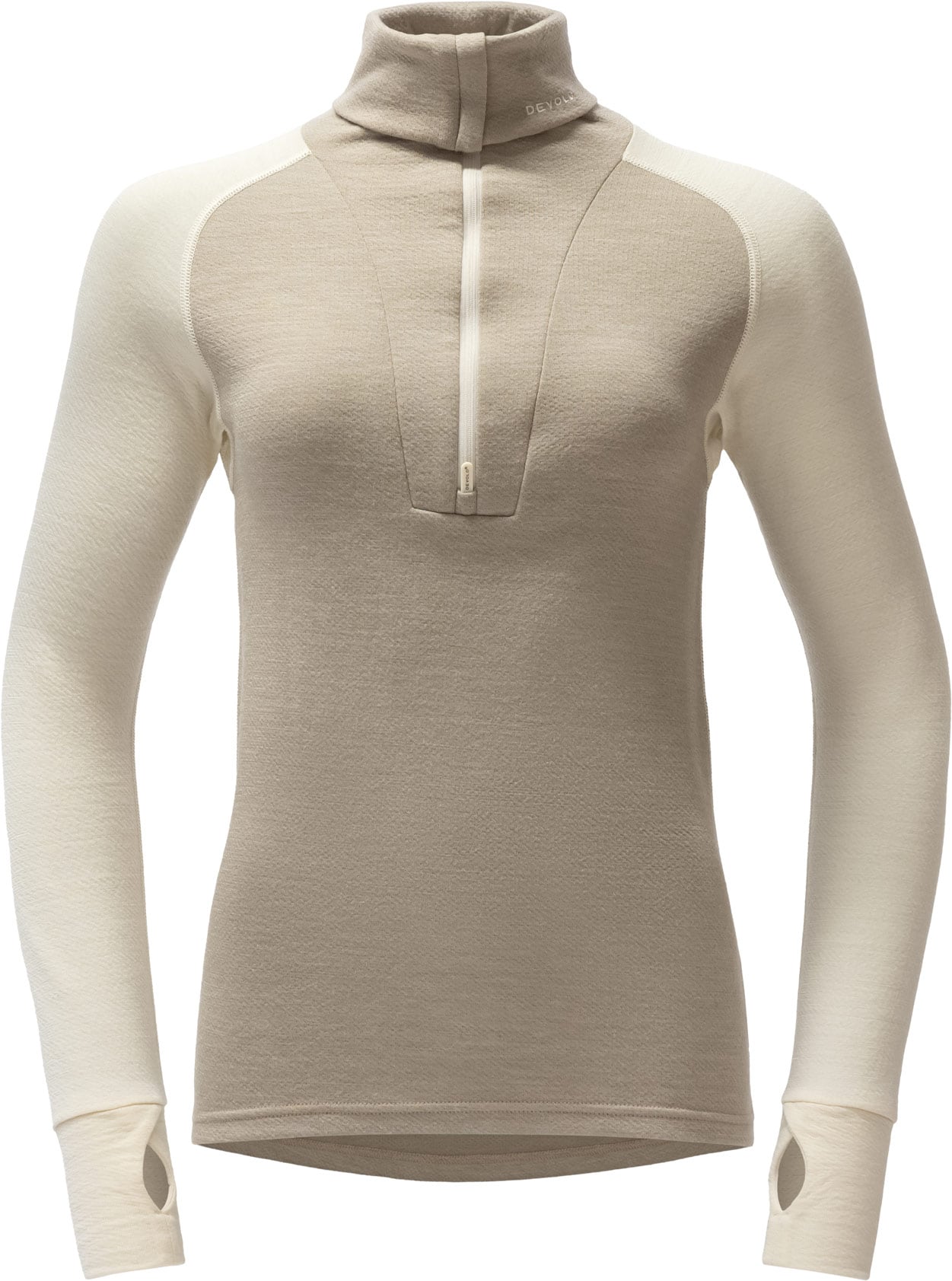 Expedition Merino Silk Zip W Offwhite/Stone + Devold of Norway