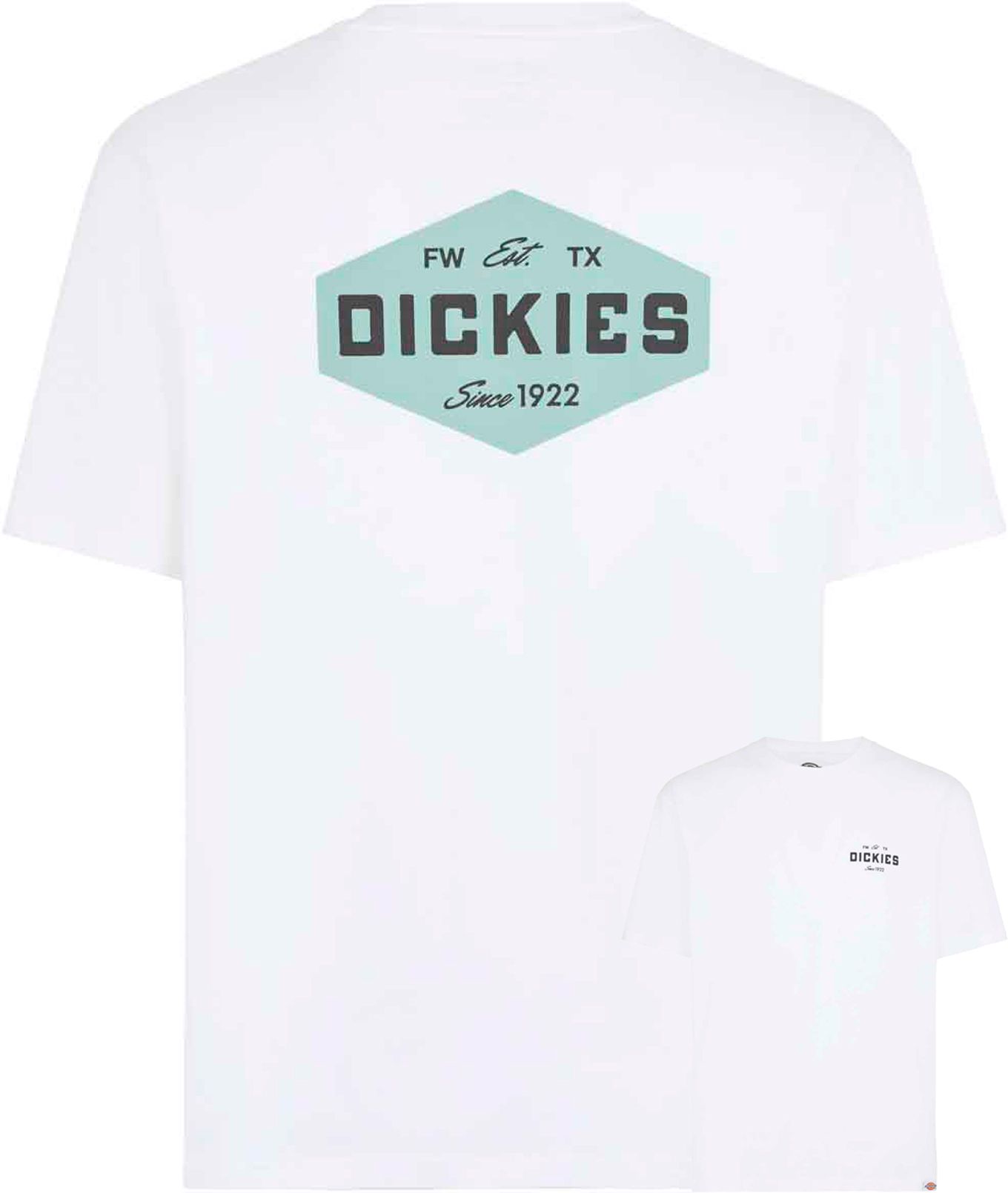 Dickies Emblem Tee SS White + Dickies