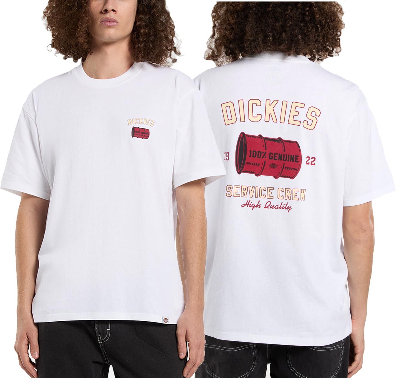 Service Crew SS Tee White + Dickies