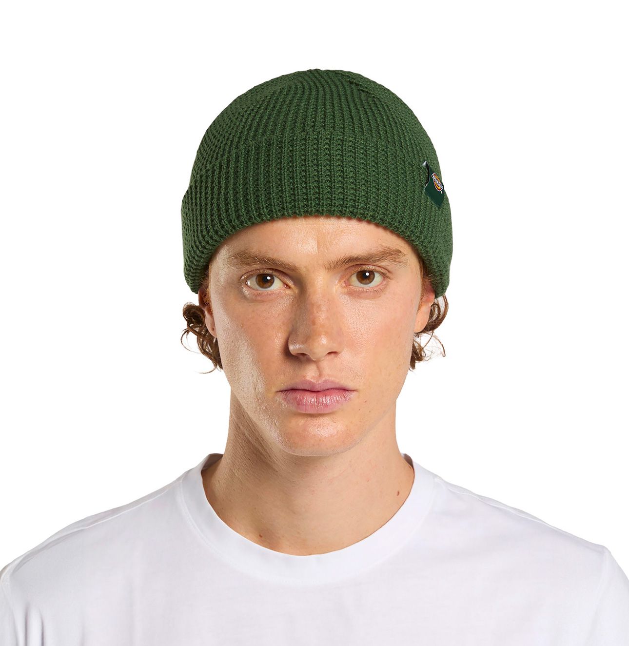 Woodworth Waffle Beanie Pine Needle Green + Dickies