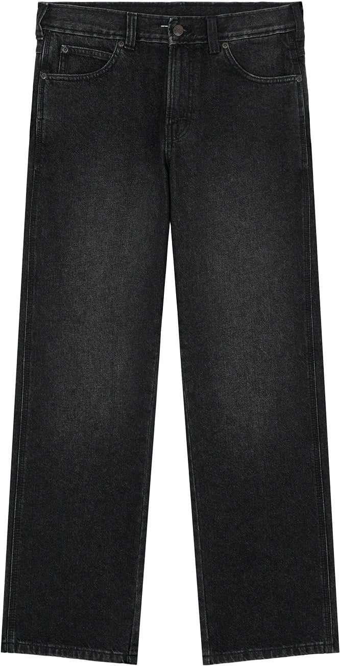 954 Relaxed Straight Work Jeans Black Wash Faded + Dickies