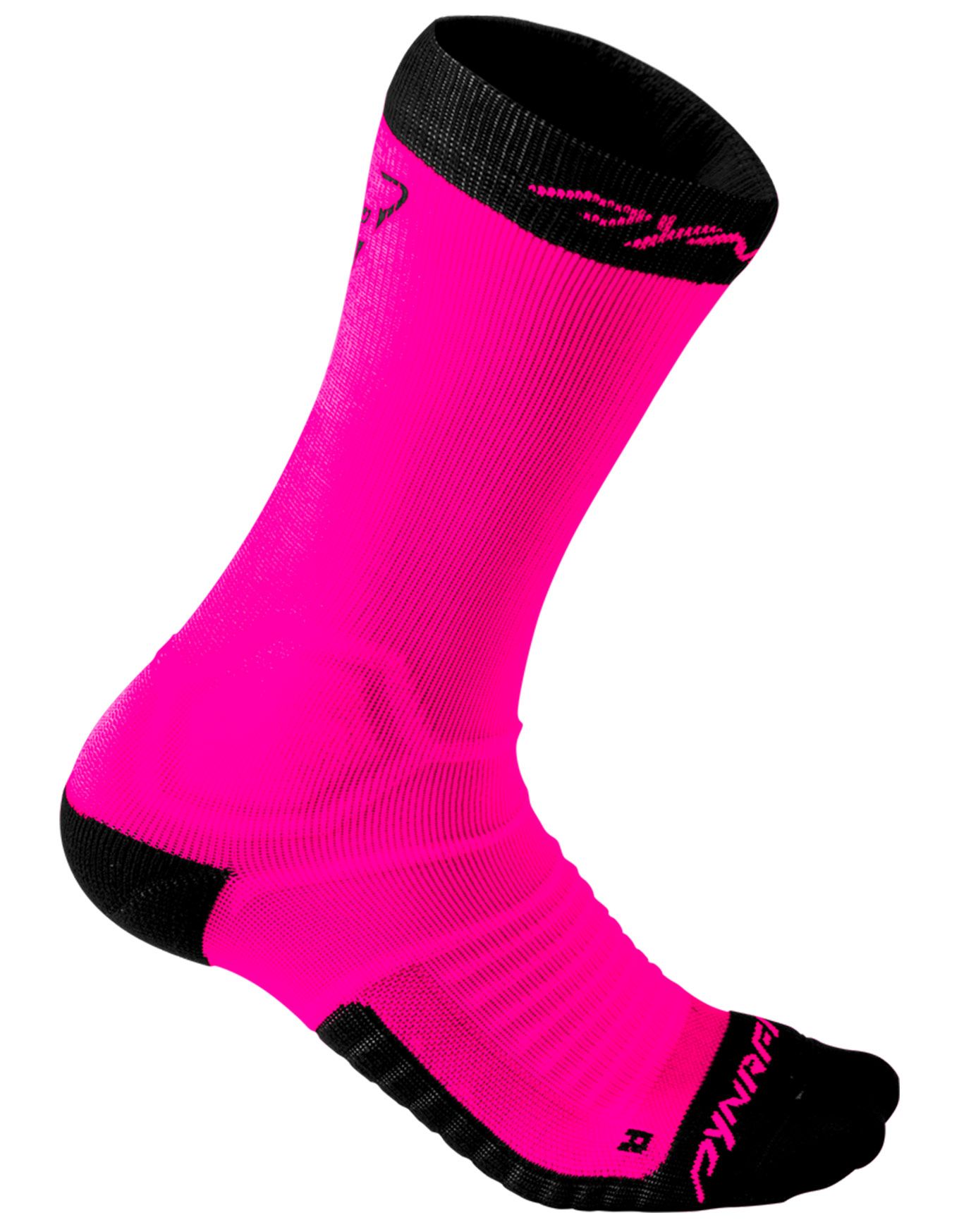 Ultra Cushion Socks Pink Glo + Dynafit