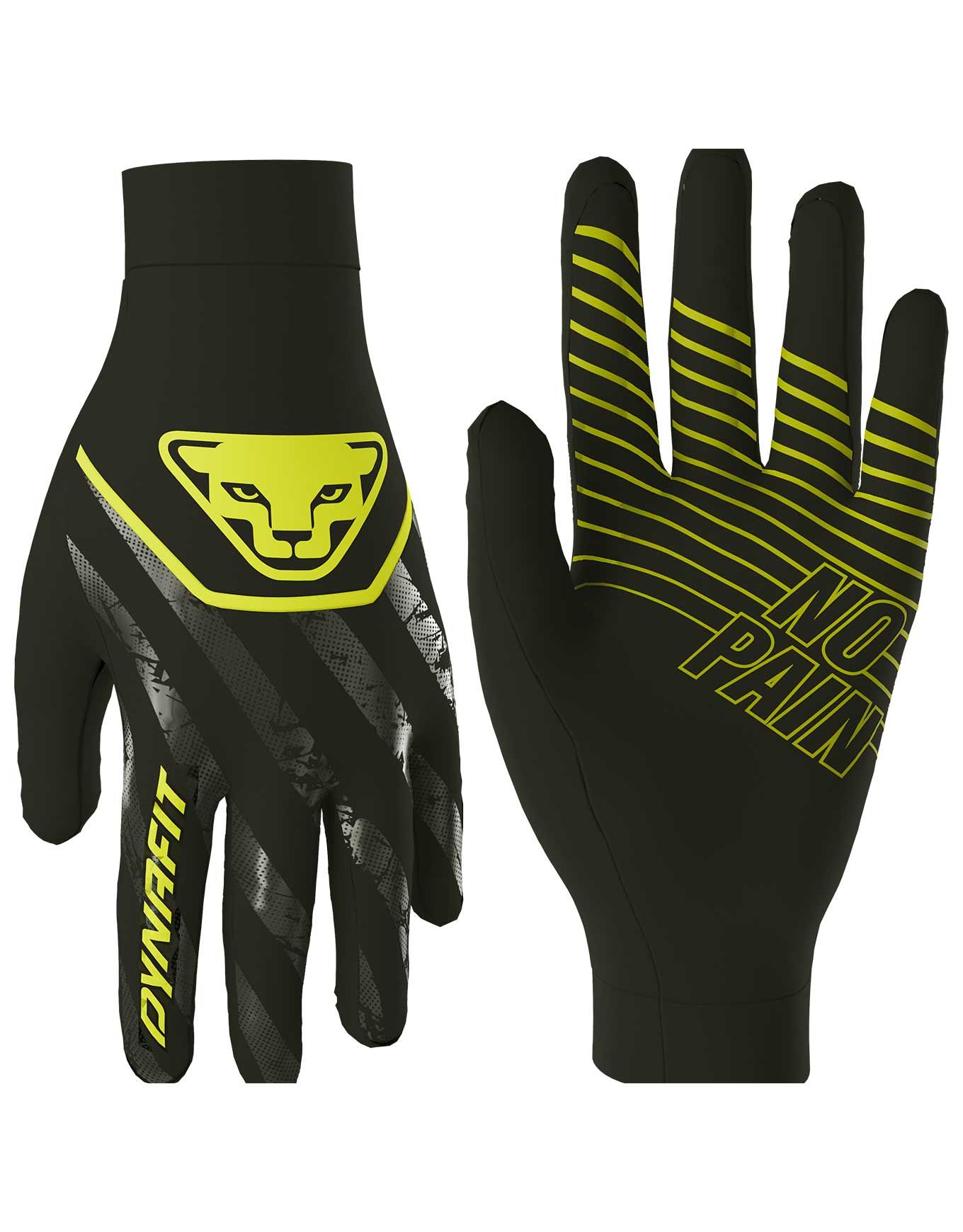 Trail Reflective Gloves Black Out + Dynafit
