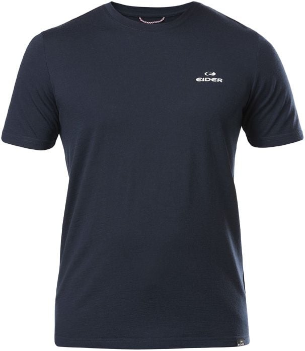 W Merino Path Tech Tee Navy + Eider