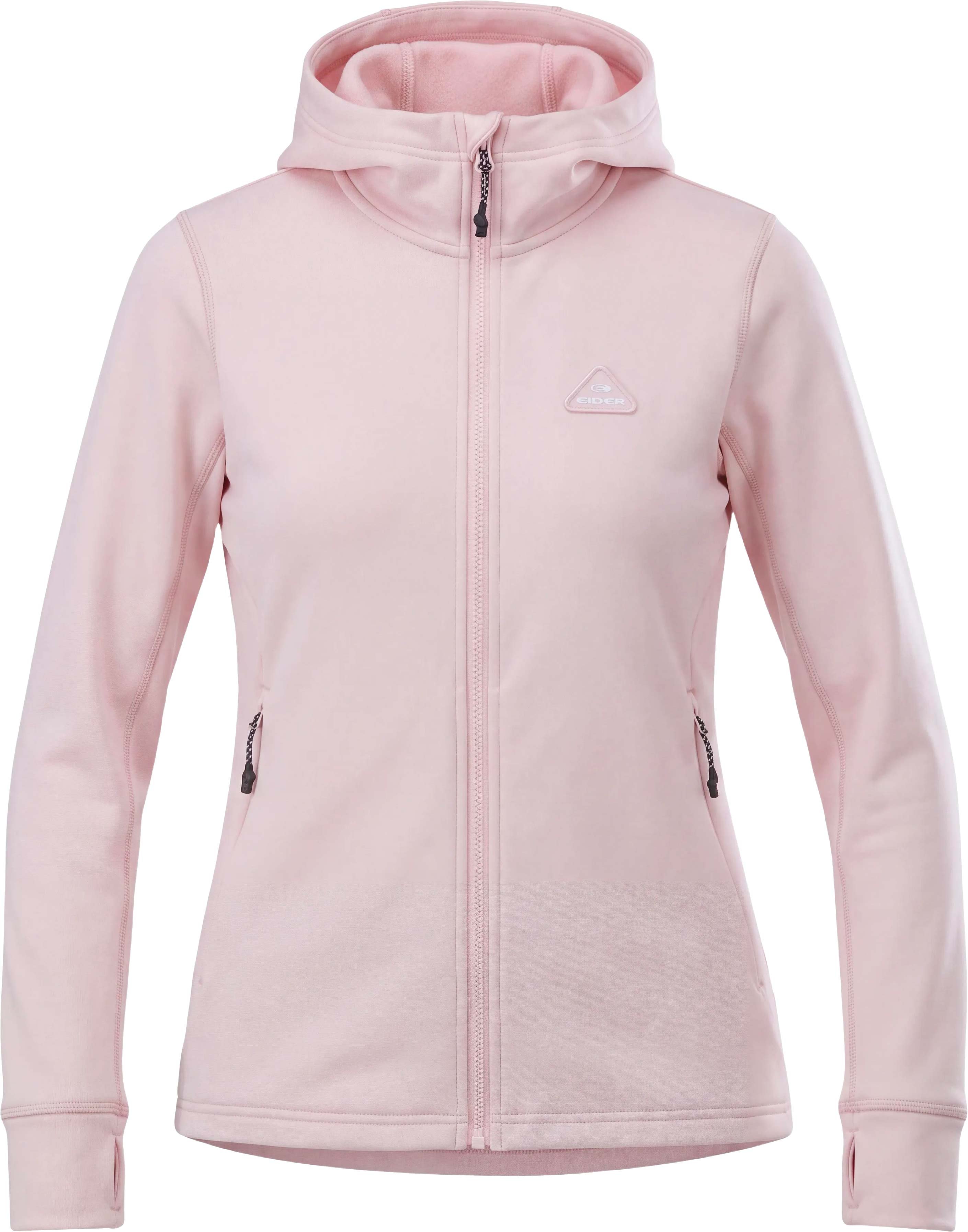 W Bellacha Hoody Fleece Light Pink + Eider