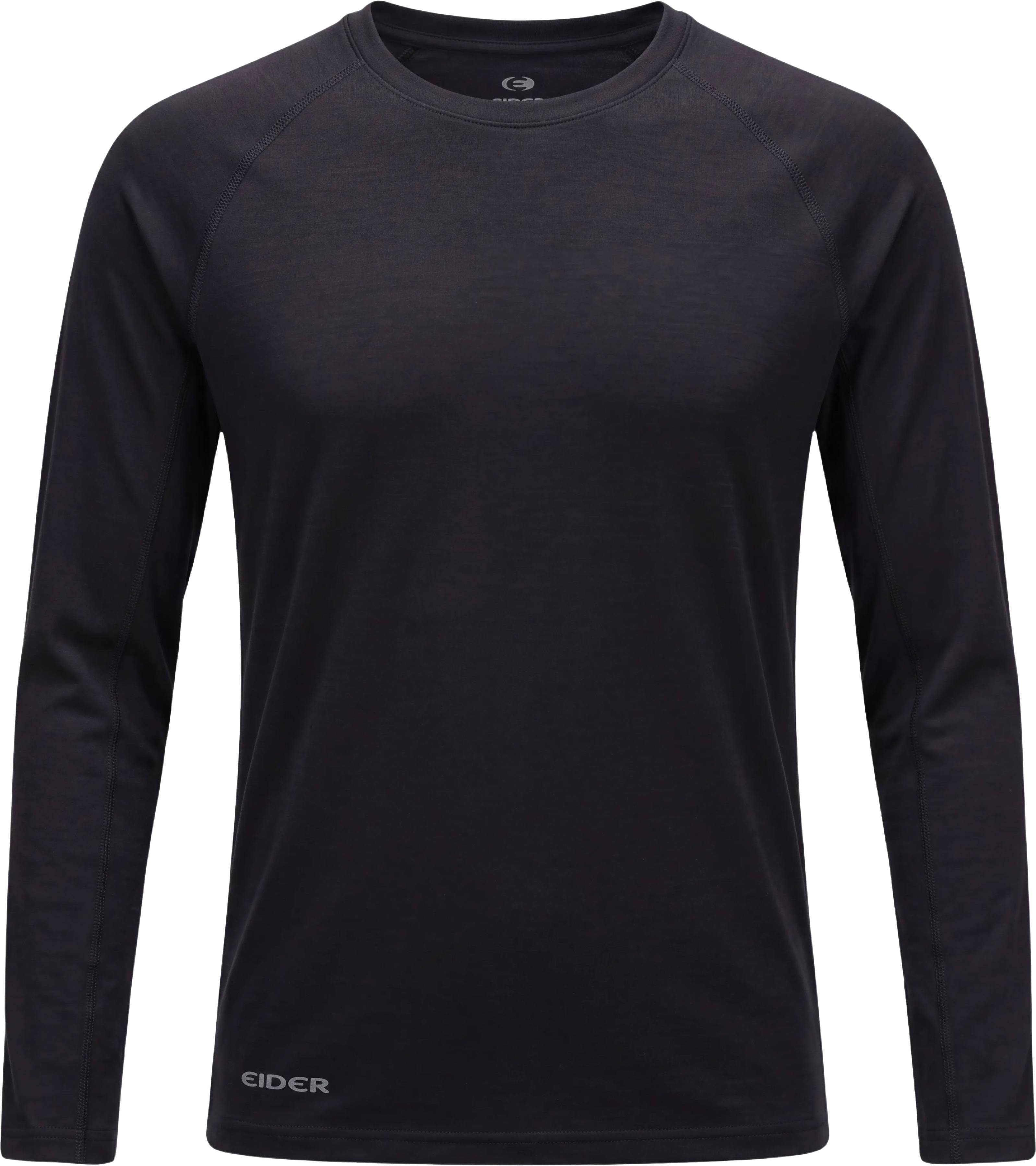 M Eider Merino 190 Top Black + Eider