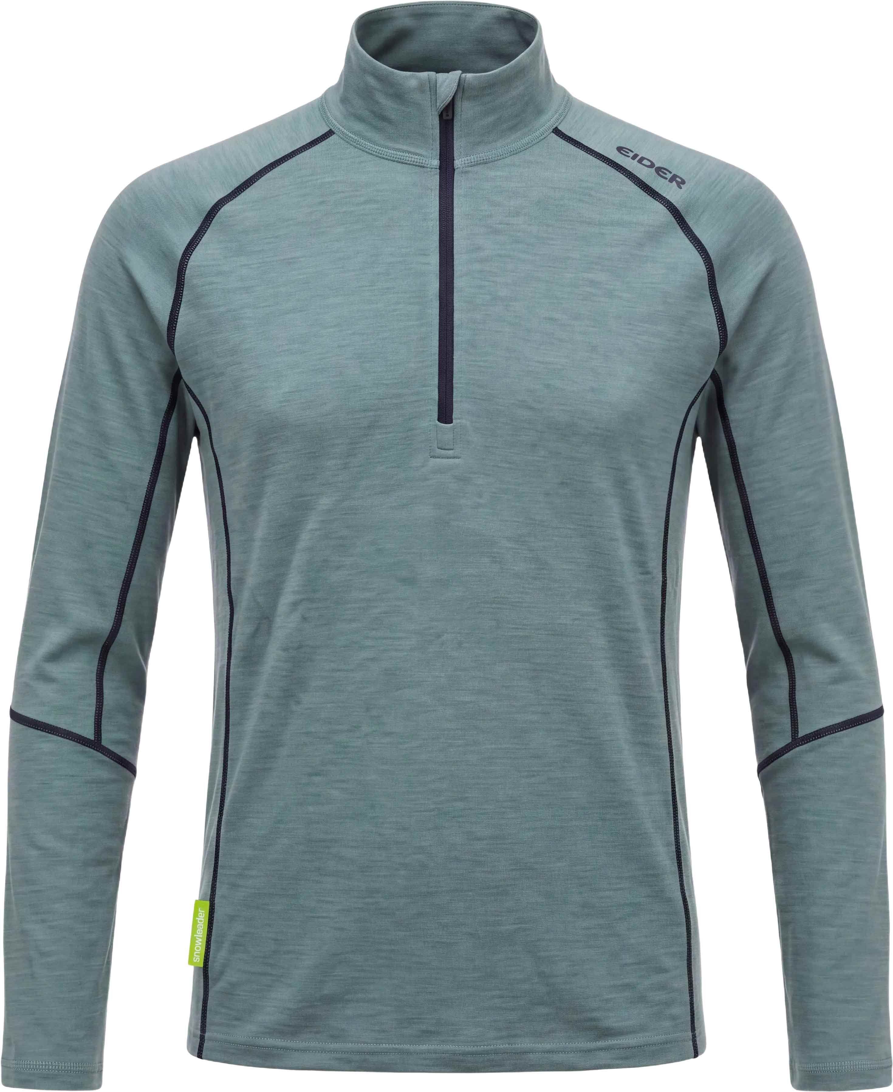 M Eider x Snowleader HZ Merino 180 Top Abyss + Eider
