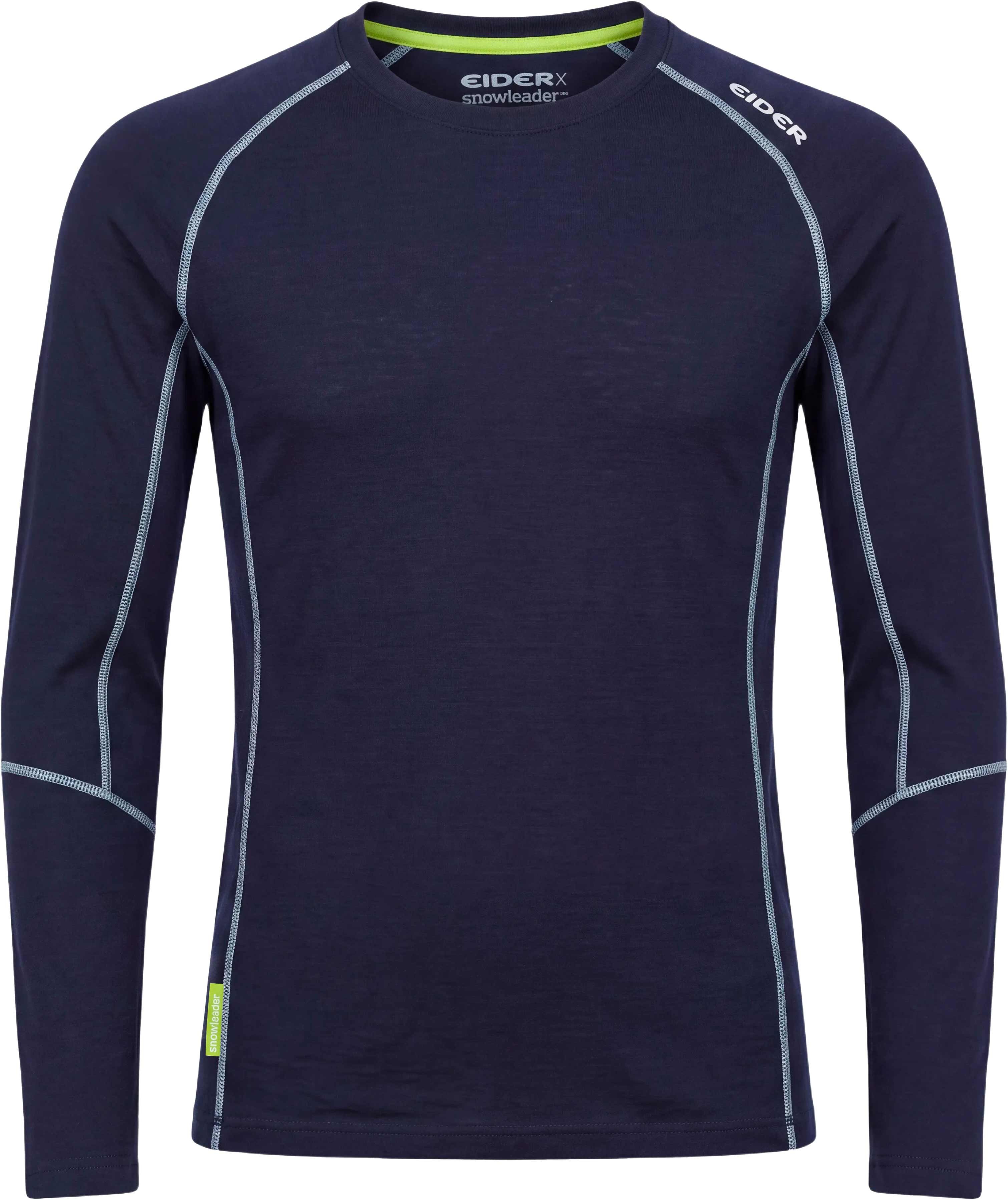 M Eider x Snowleader Merino 180 Top Navy + Eider