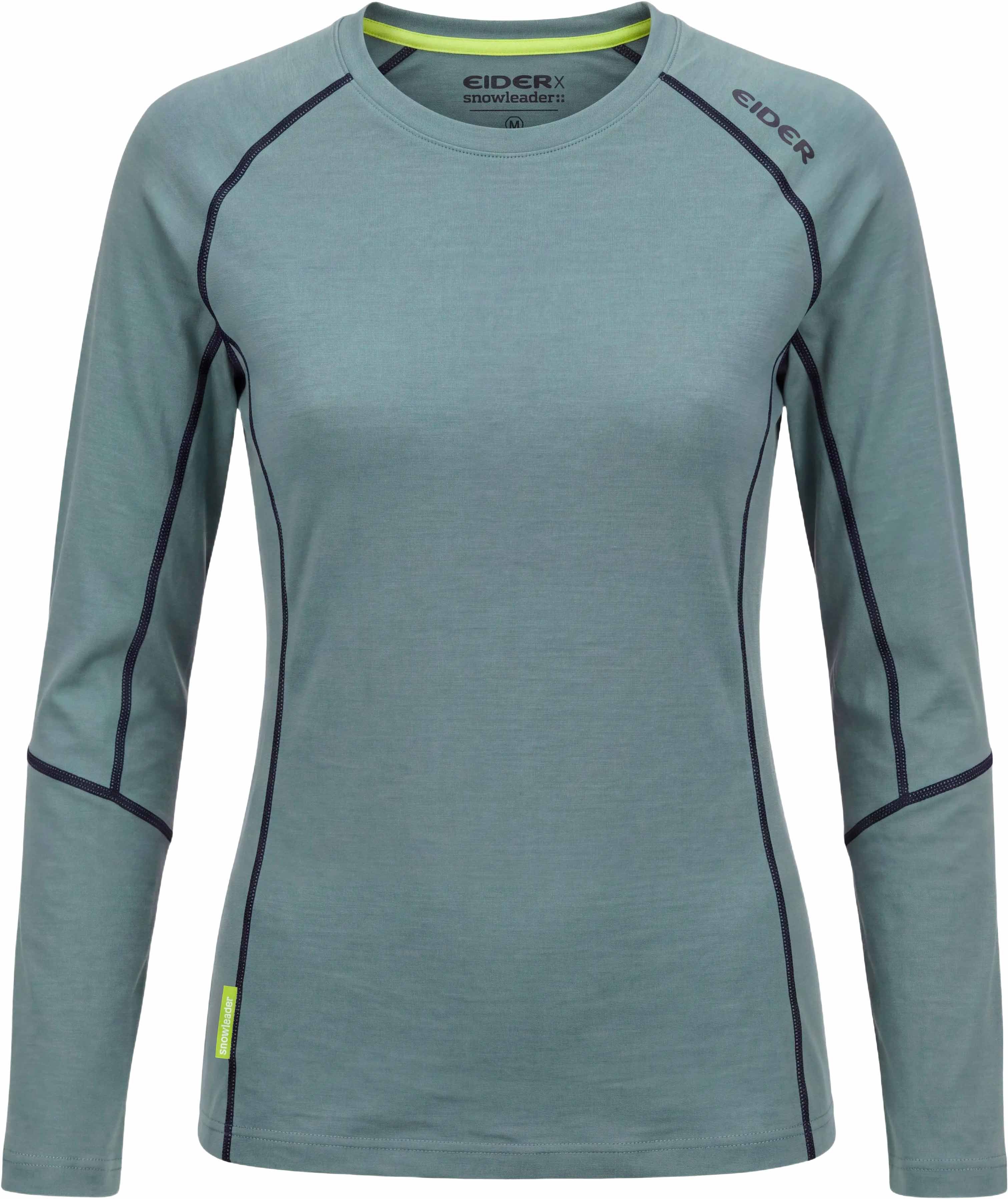 W Eider x Snowleader Merino 180 Top Abyss + Eider