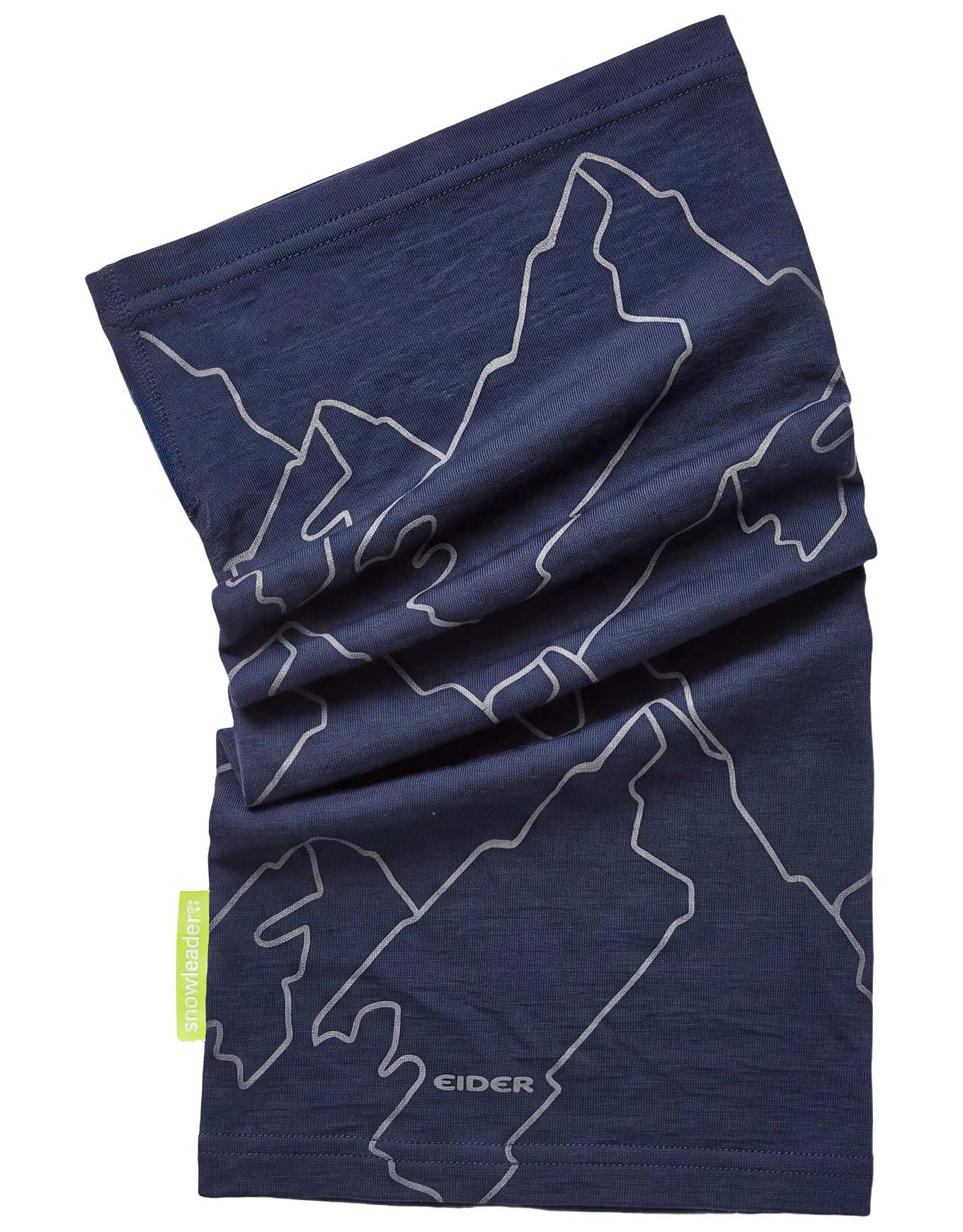 Merino Neckwarmer Eider x Snowleader 180 Navy + Eider