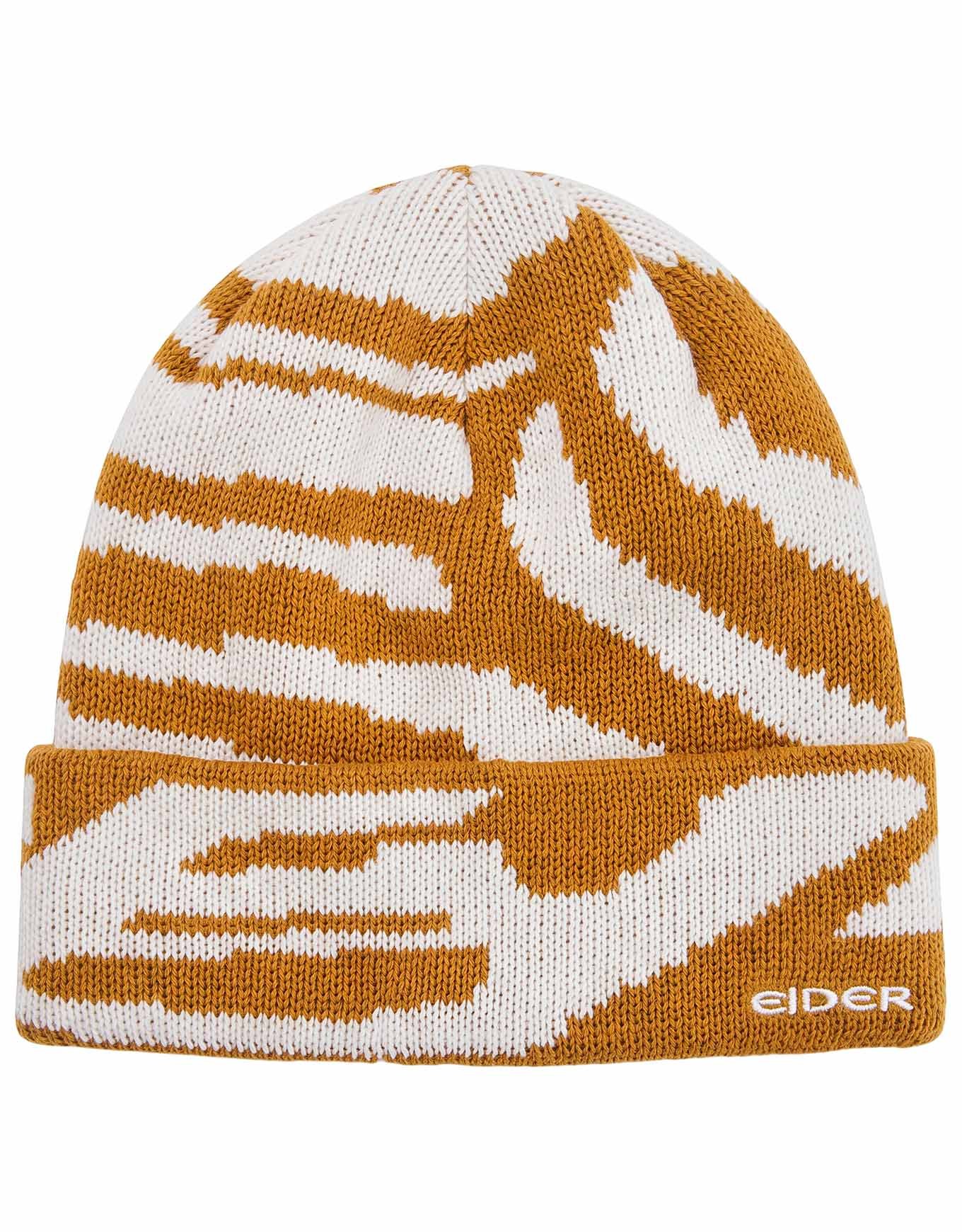 Fluffy Eider Beanie Ocre + Eider