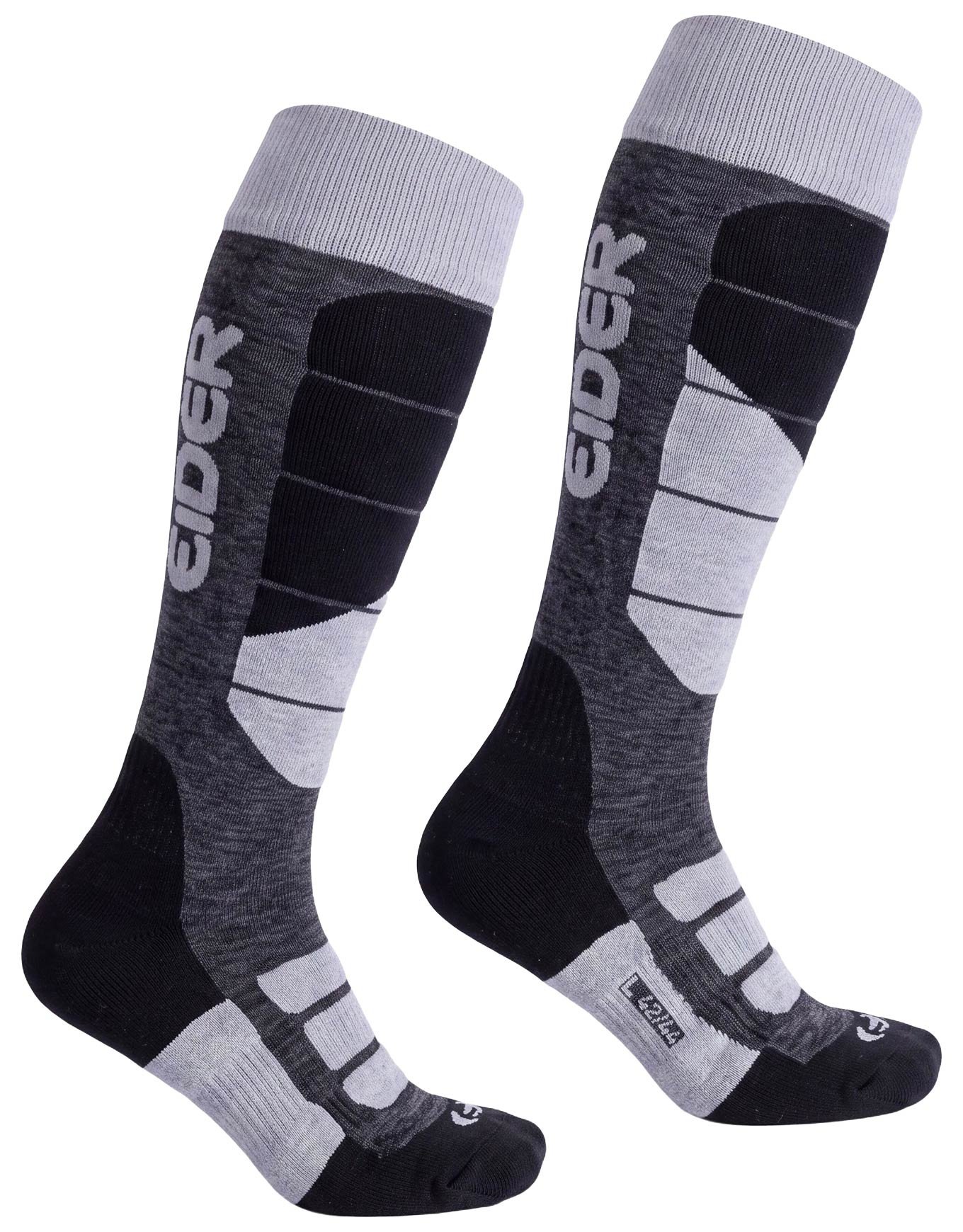 Peakline Merino Eider Ski Socks Black + Eider