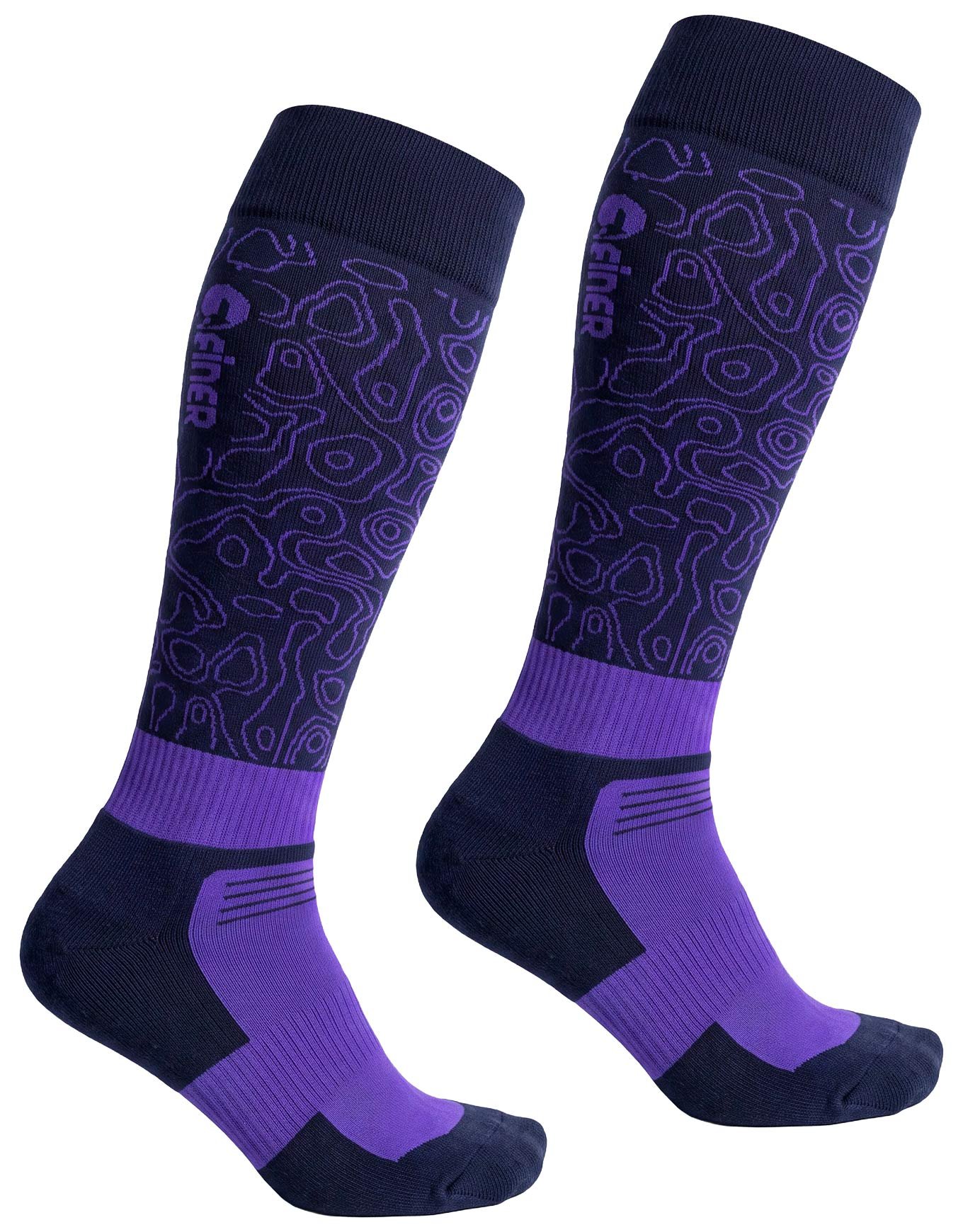 Vintage 90's Ski Socks Eider Purple + Eider