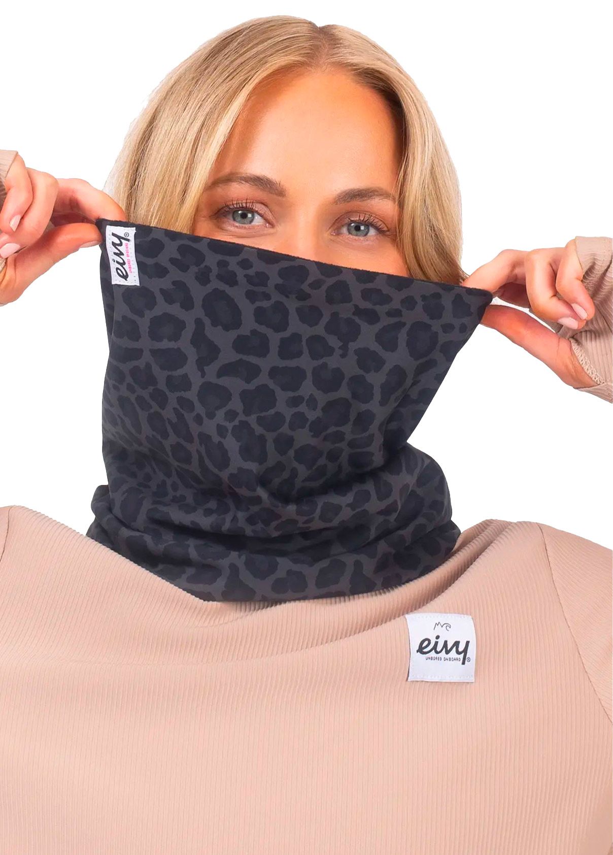  Colder Neckwarmer Black Leopard + Eivy