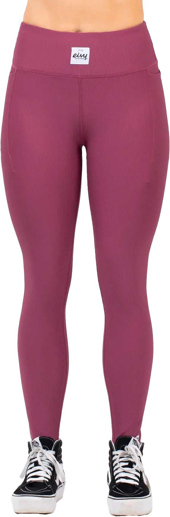  Pocket Rib Tights Pinkgundy + Eivy