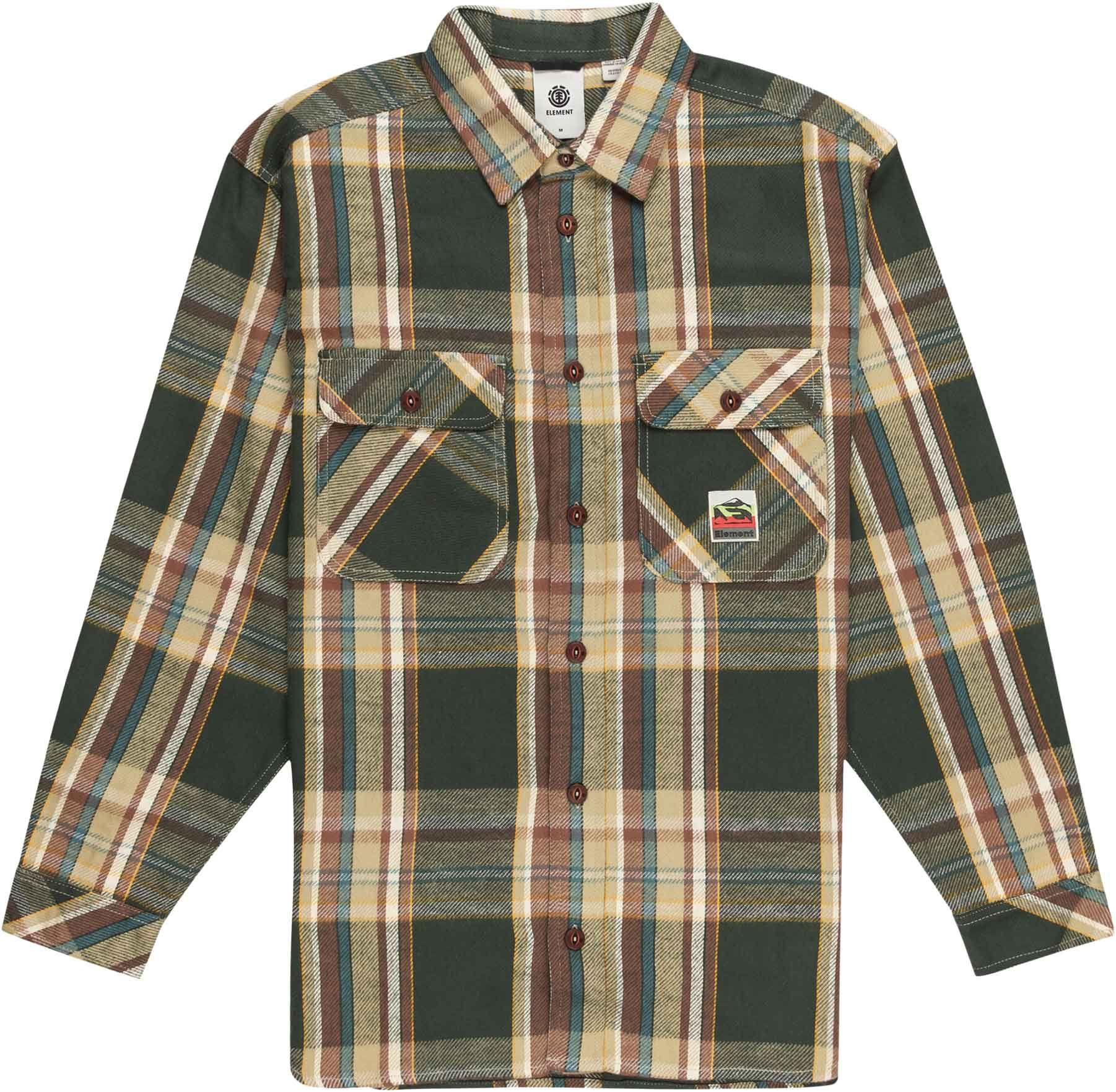 Hueco Classic LS Slate Green Plaid + Element