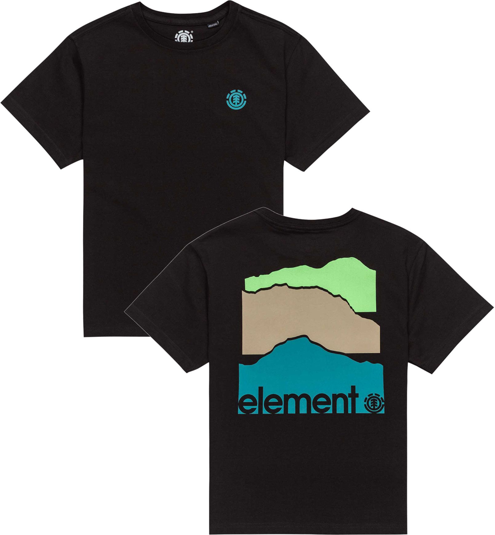 3 Horizons SS Tee Youth Flint Black + Element