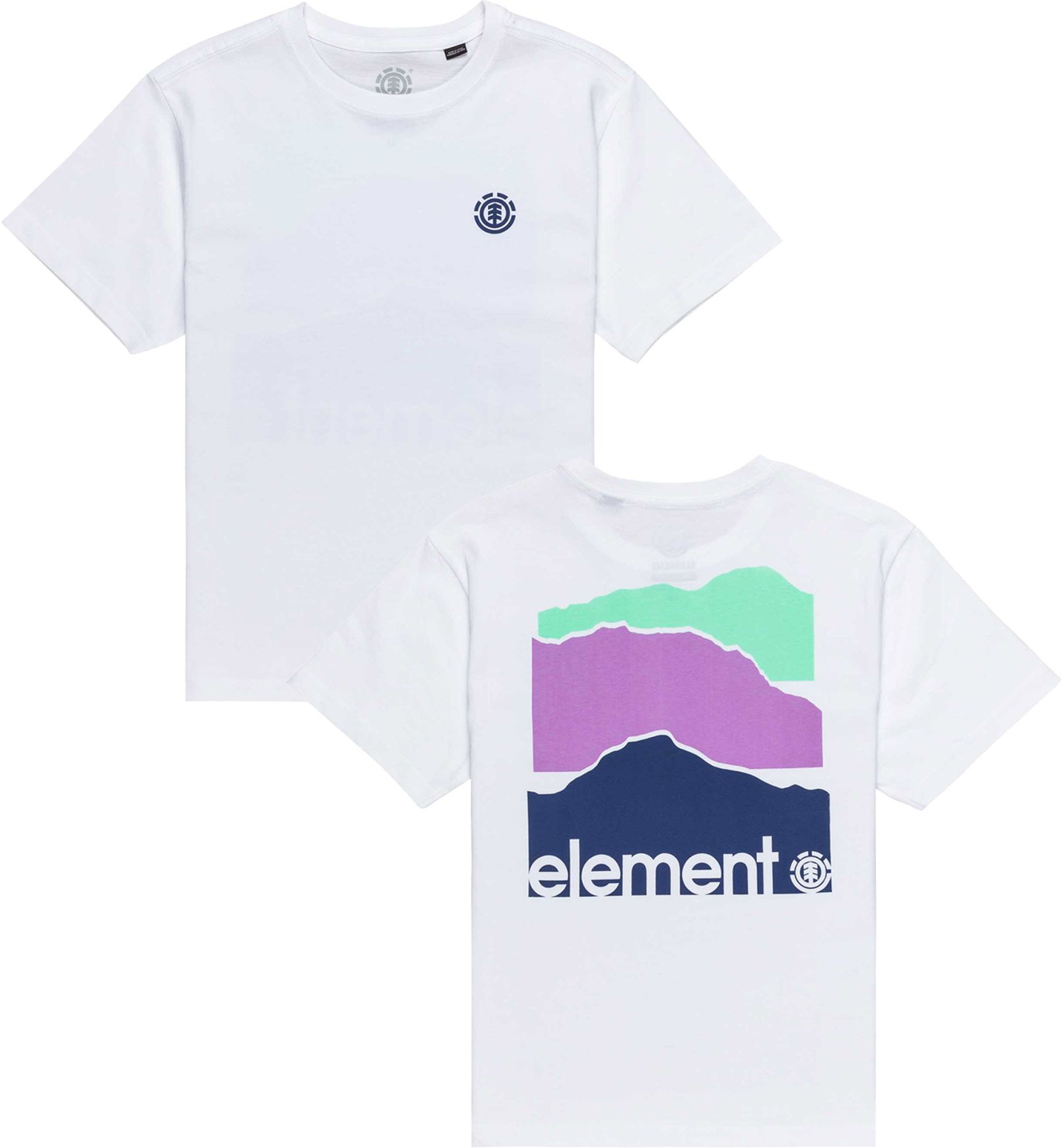 3 Horizons SS Tee Youth Optic White + Element