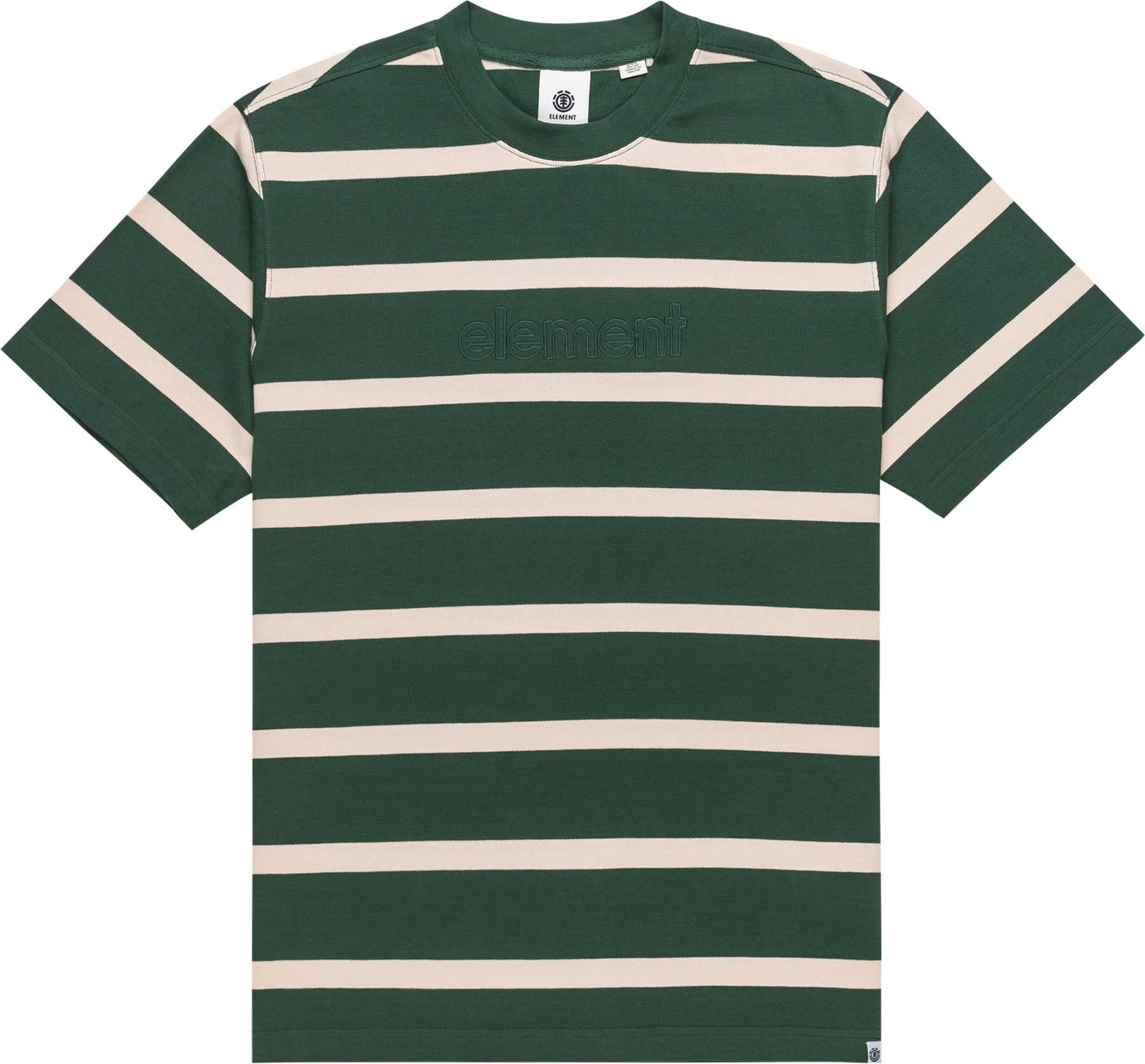 Yacht Club SS Tee Oat Milk Jungle Green + Element