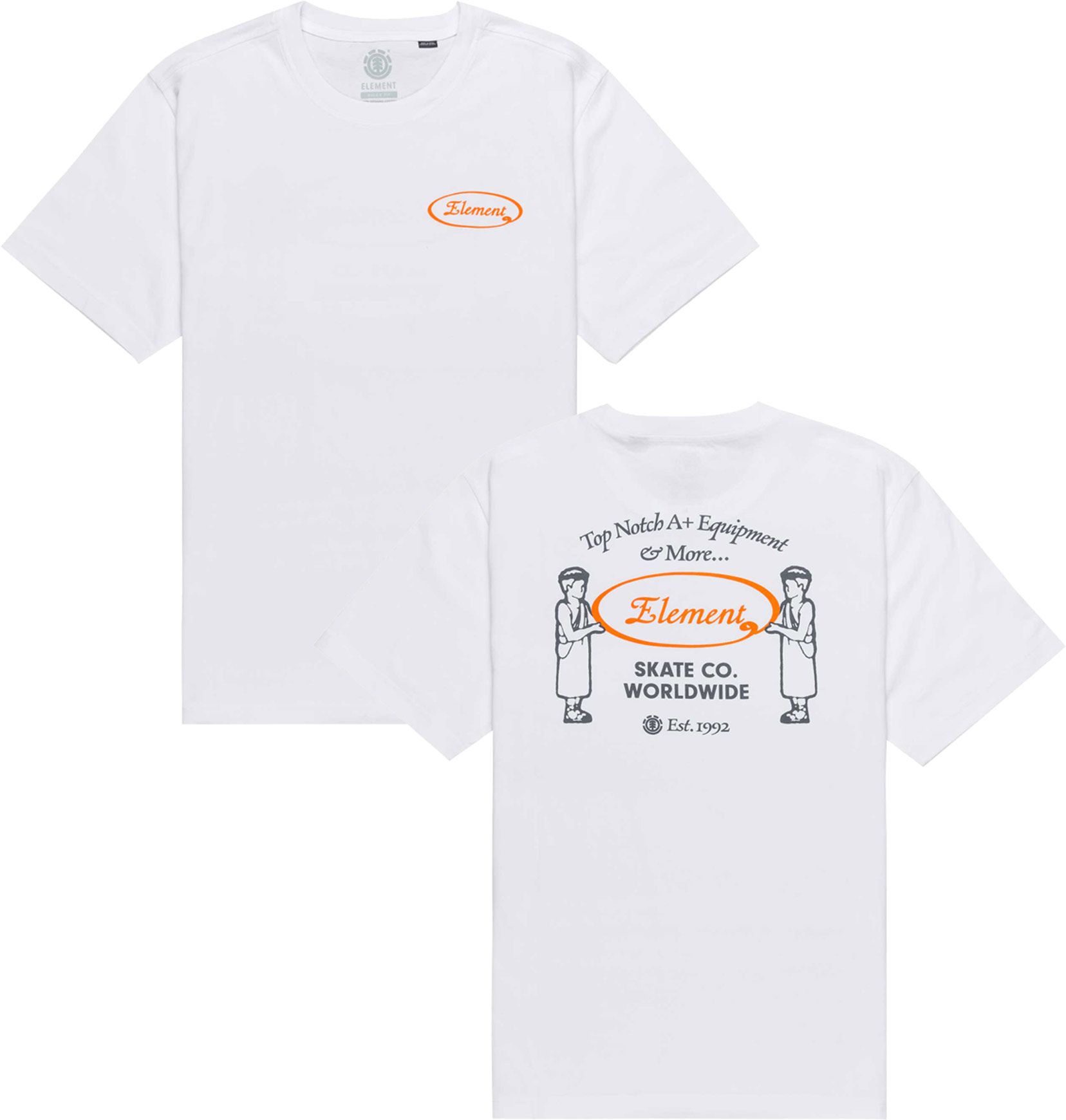 Top Notch SS Tee Optic White + Element