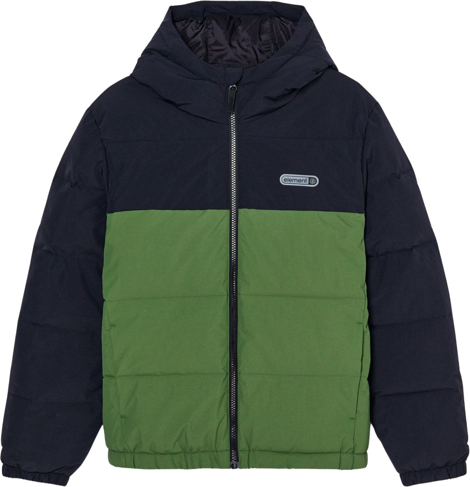 Classic Hooded Puffer Jacket Youth Bronze Green + Element