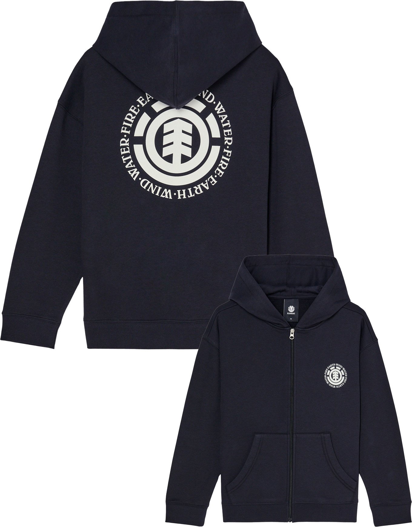 Seal Bp Zipped Sweatshirt Youth Flint Black + Element