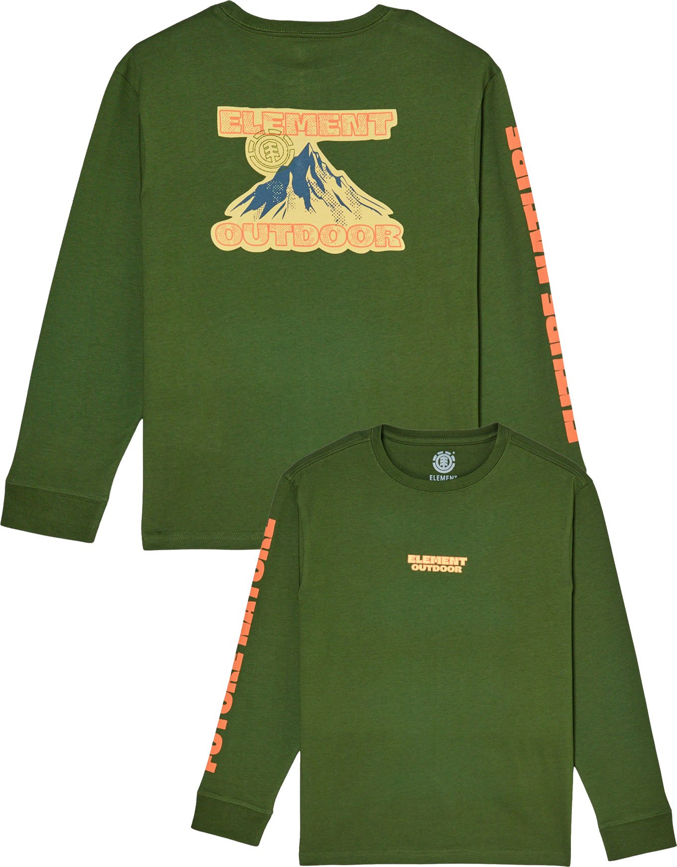 To The Top LS Tee Youth Bronze Green + Element