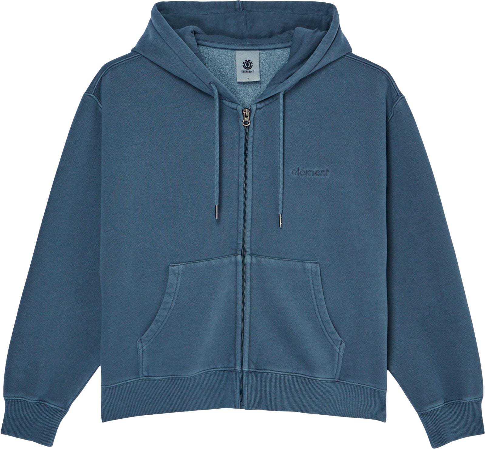 Lowcase Pigment Zip Hood sweatshirt W Dark Slate + Element
