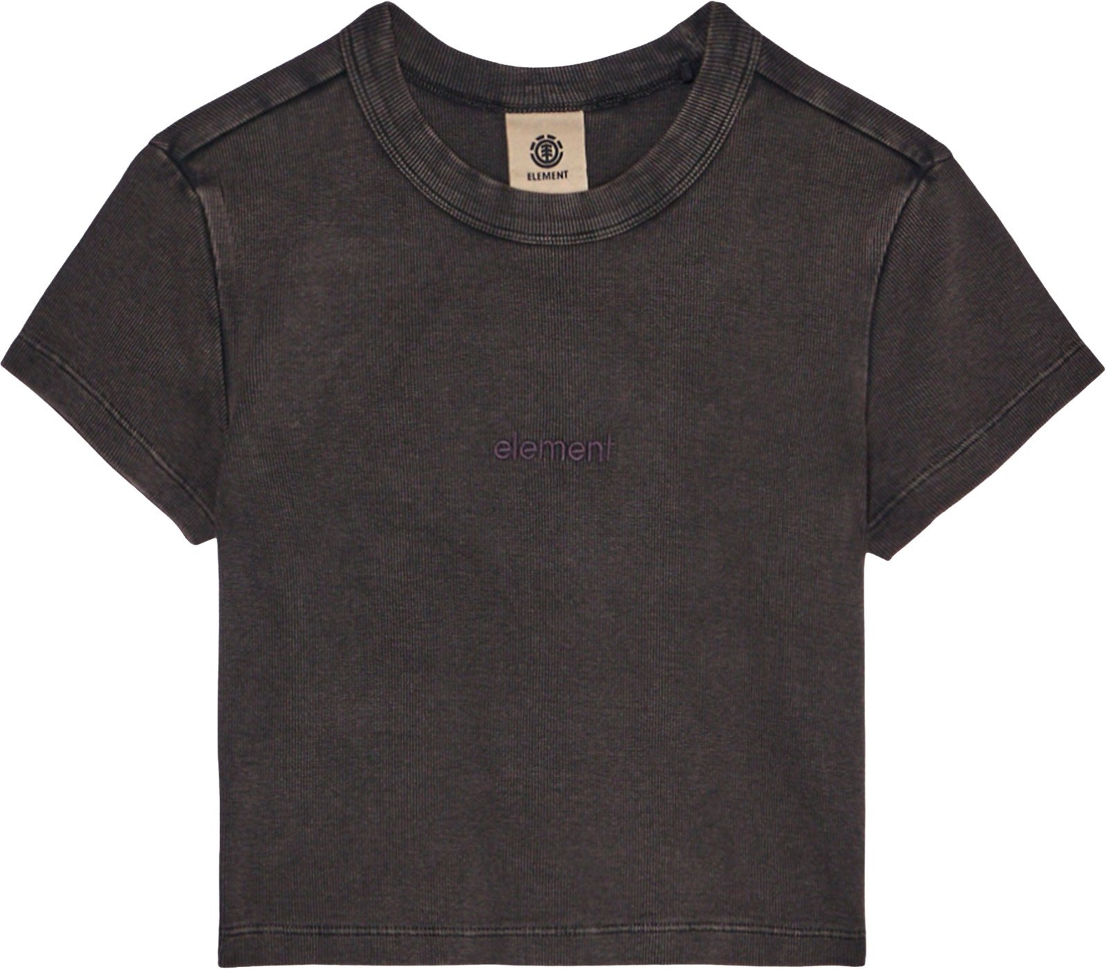 Lowcase Crop SS Tee W Off Black + Element