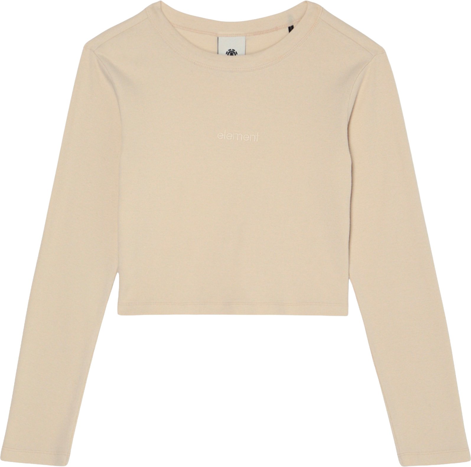 Lowcase Crop LS Tee W Oat Milk + Element