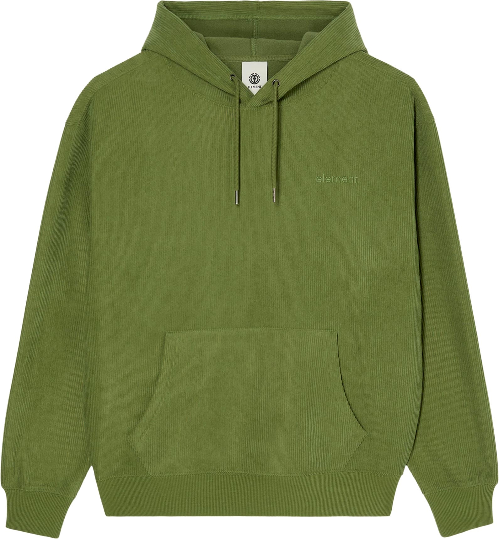 Lowcase Corduroy Hooded Sweatshirt Bronze Green + Element