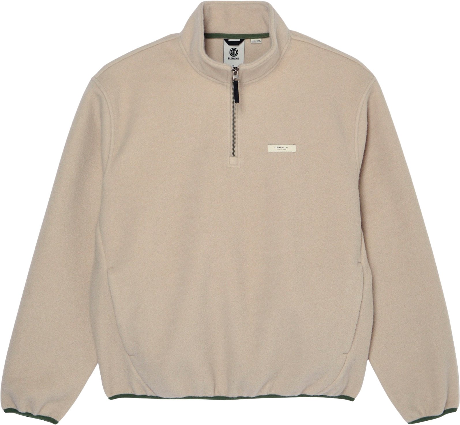 Sefton 1/4 Zip Fleece Jacket Oatmeal Heather + Element