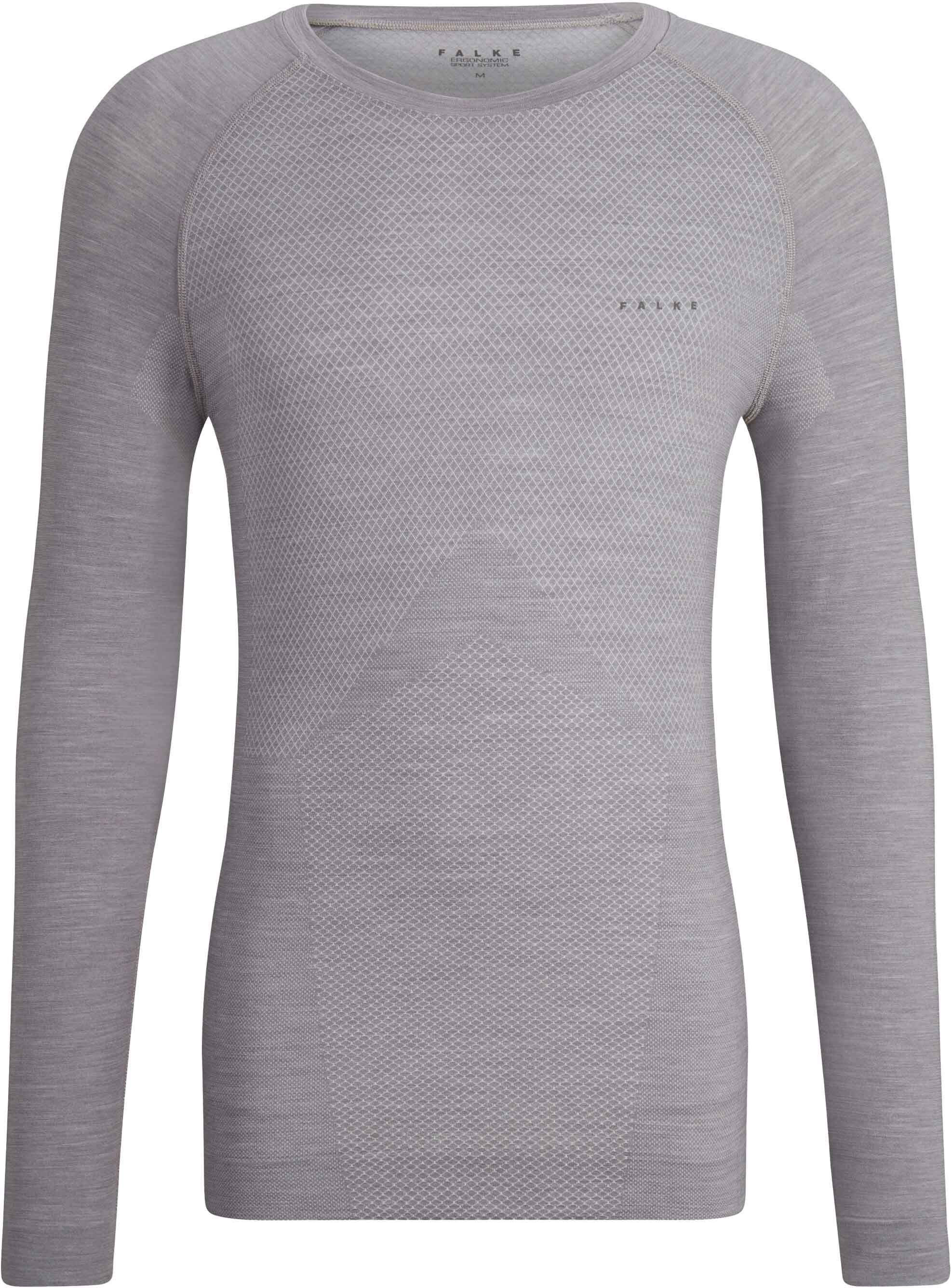 Light Longsleeve Shirt Regular M Grey Heather + Falke