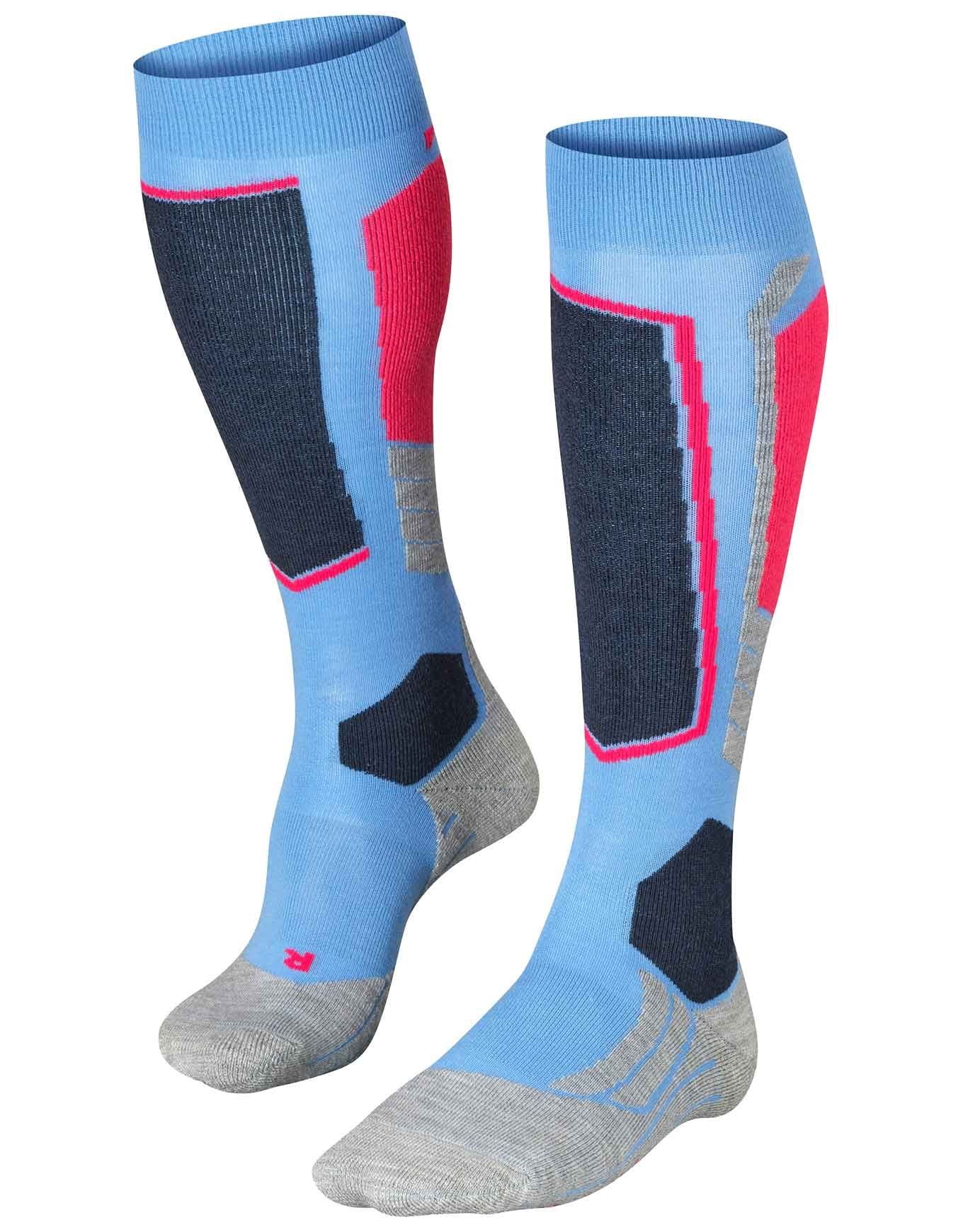 FALKE Dames Skisokken SK2 Intermediate W KH Wol Functioneel material Warm Dik 1 Paar, Wit (Off-White 2041), 37-38