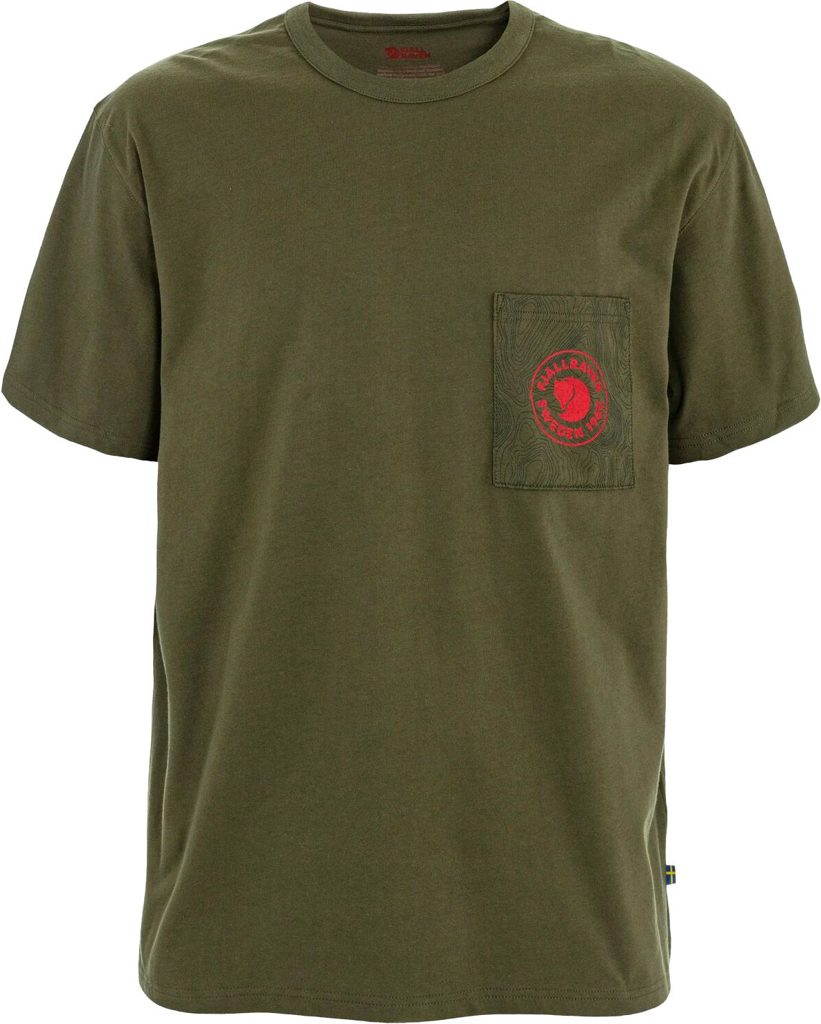 Logo Pocket T-Shirt M Laurel Green + Fjällräven