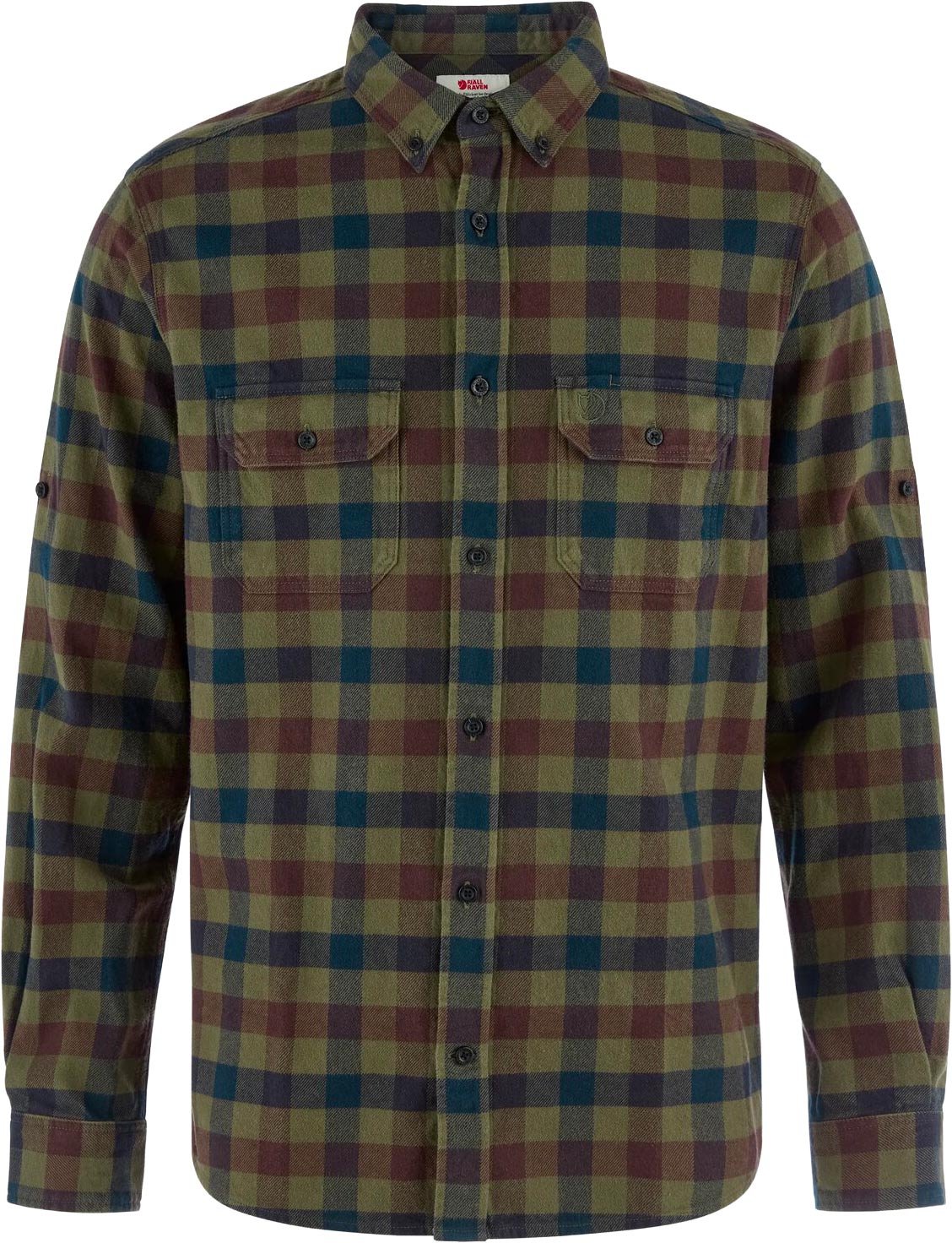 Skog Relaxed Shirt M Laurel Green Dark Navy + Fjällräven