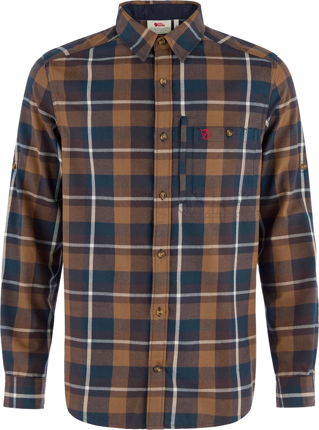 Fjällglim Regular Shirt M Wood Brown Black Oak + Fjällräven