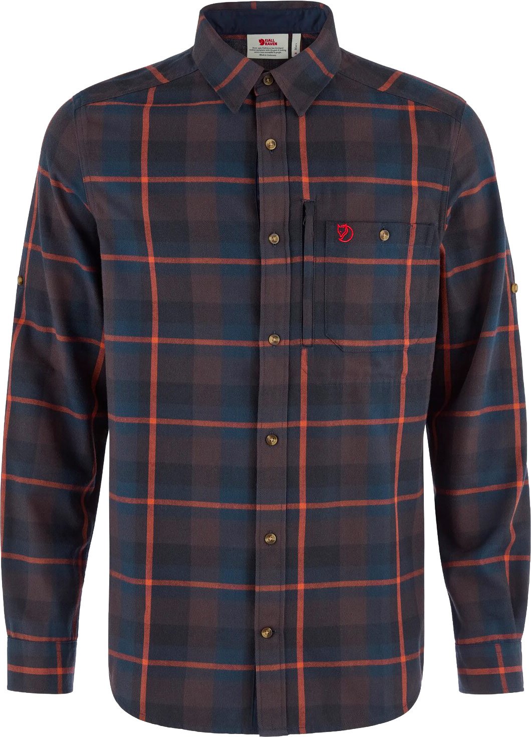 Fjällglim Regular Shirt M Black Oak Autumn Leaf + Fjällräven