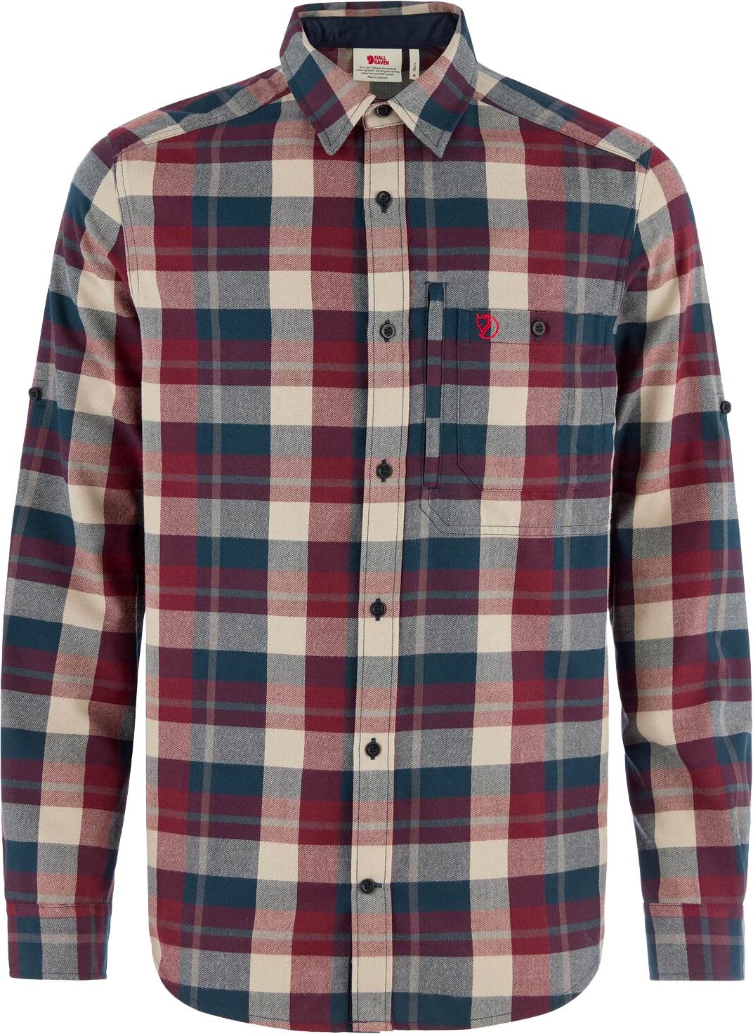 Fjällglim Regular Shirt M Dark Navy Maroon + Fjällräven
