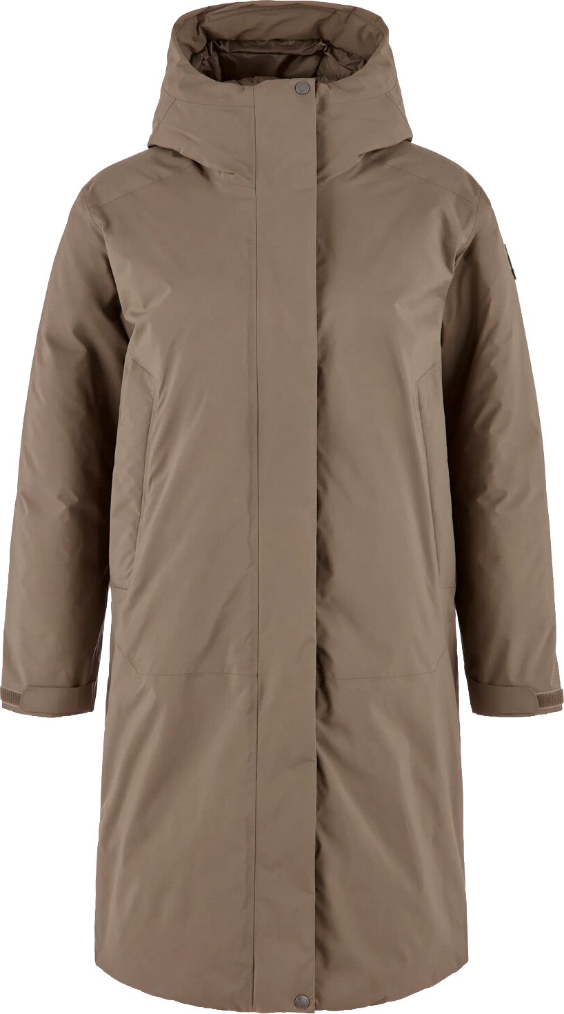 Övik GTX Padded Parka W Suede Brown + Fjällräven