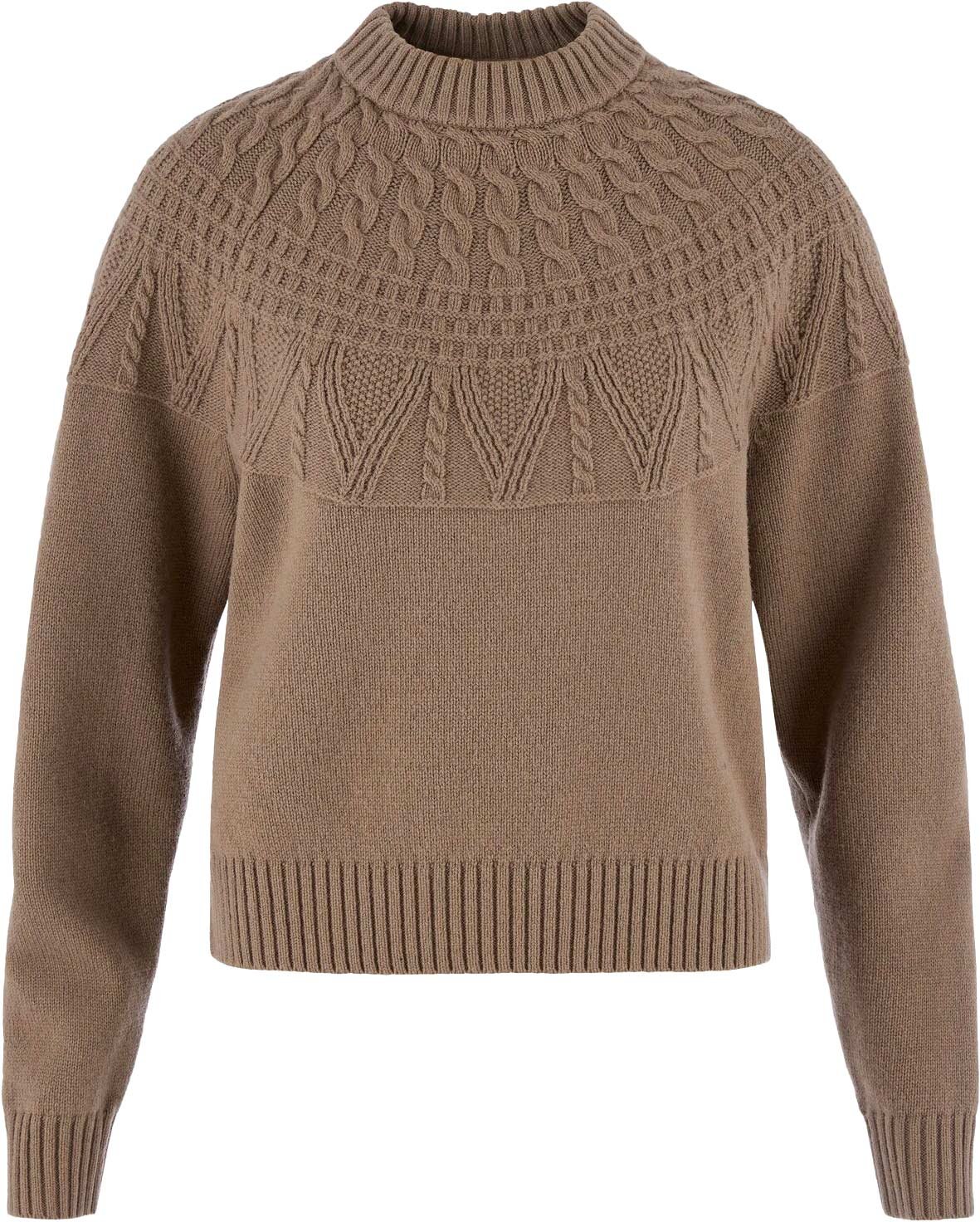Övik Solid Jacquard Knit W Suede Brown + Fjällräven