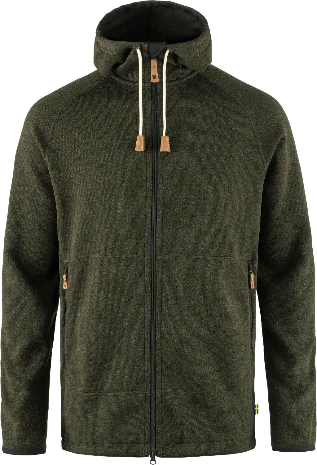 Övik Fleece Hoodie M Deep Forest + Fjällräven