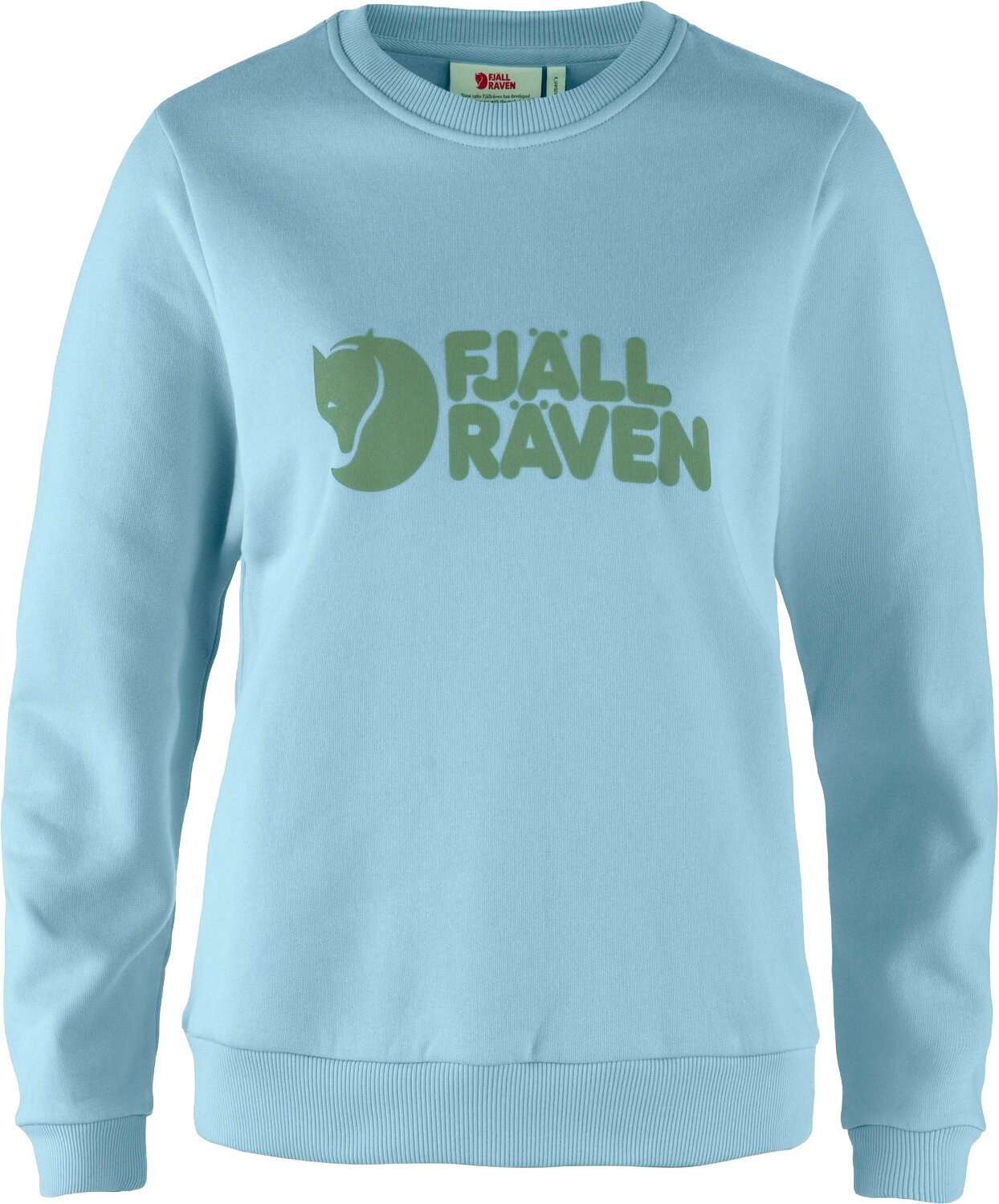 Fjällräven Logo Sweater W Breeze Blue Patina Green + Fjällräven