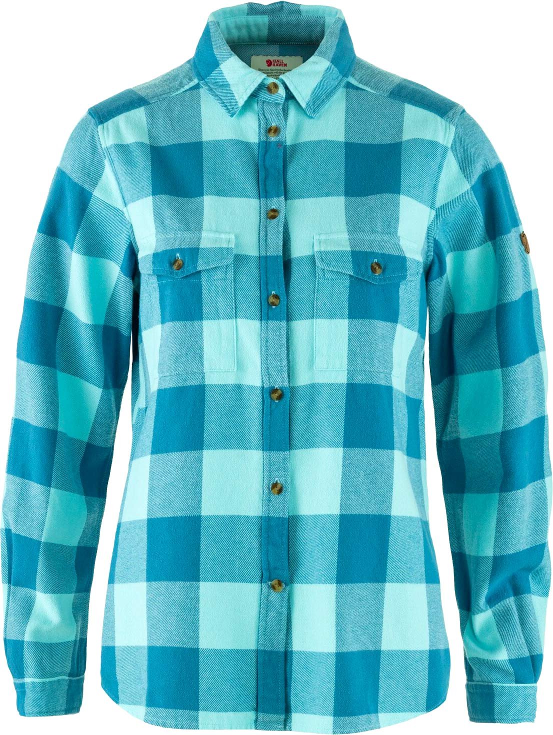 Övik Heavy Flannel Shirt W Dawn Blue Breeze Blue + Fjällräven