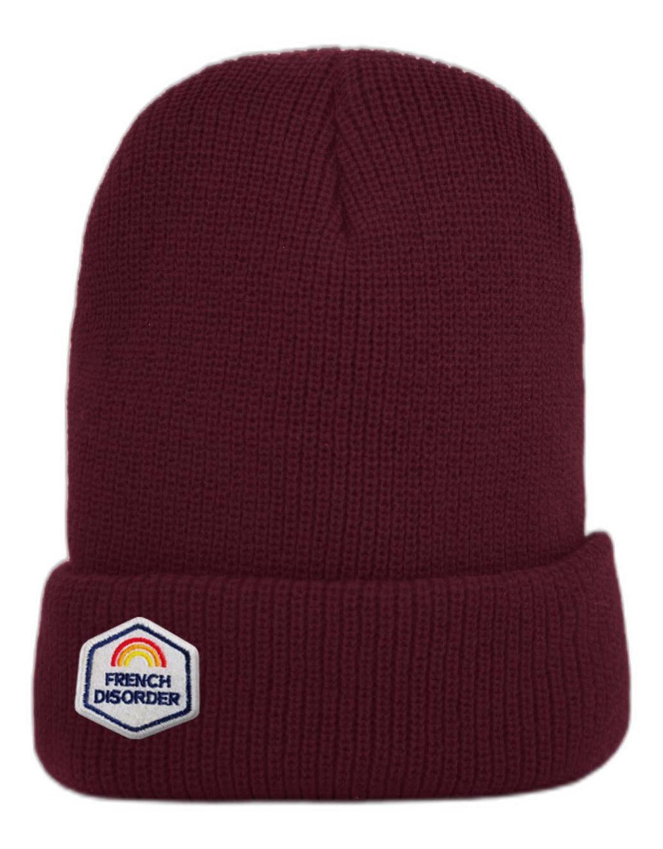 Beanie Tribeca Burgundy + French Disorder