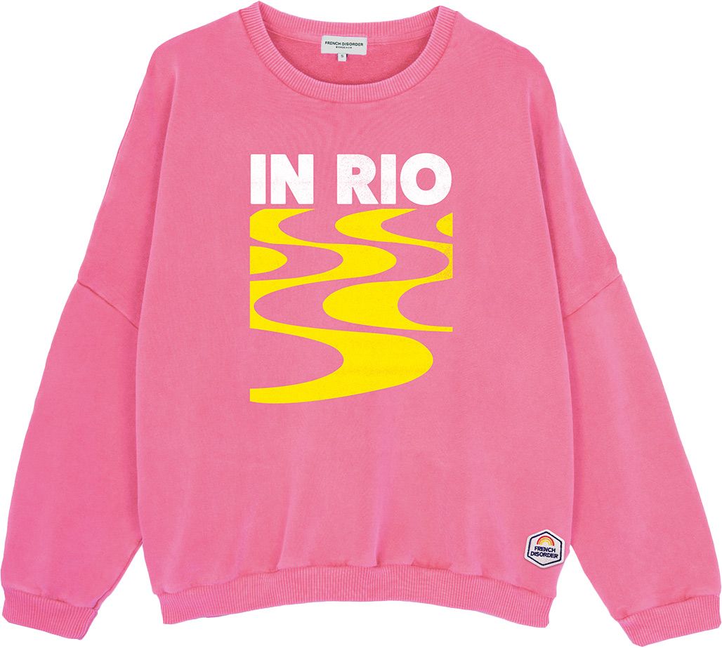 W Sweat Cameron Washed In Rio Magenta + French Disorder