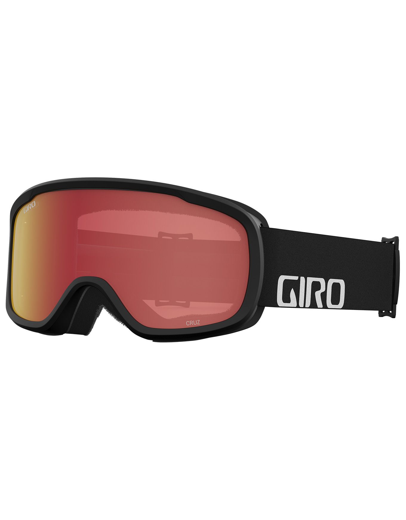 Cruz - Black Wordmark Strap with Amber Scarlet Lens + Giro
