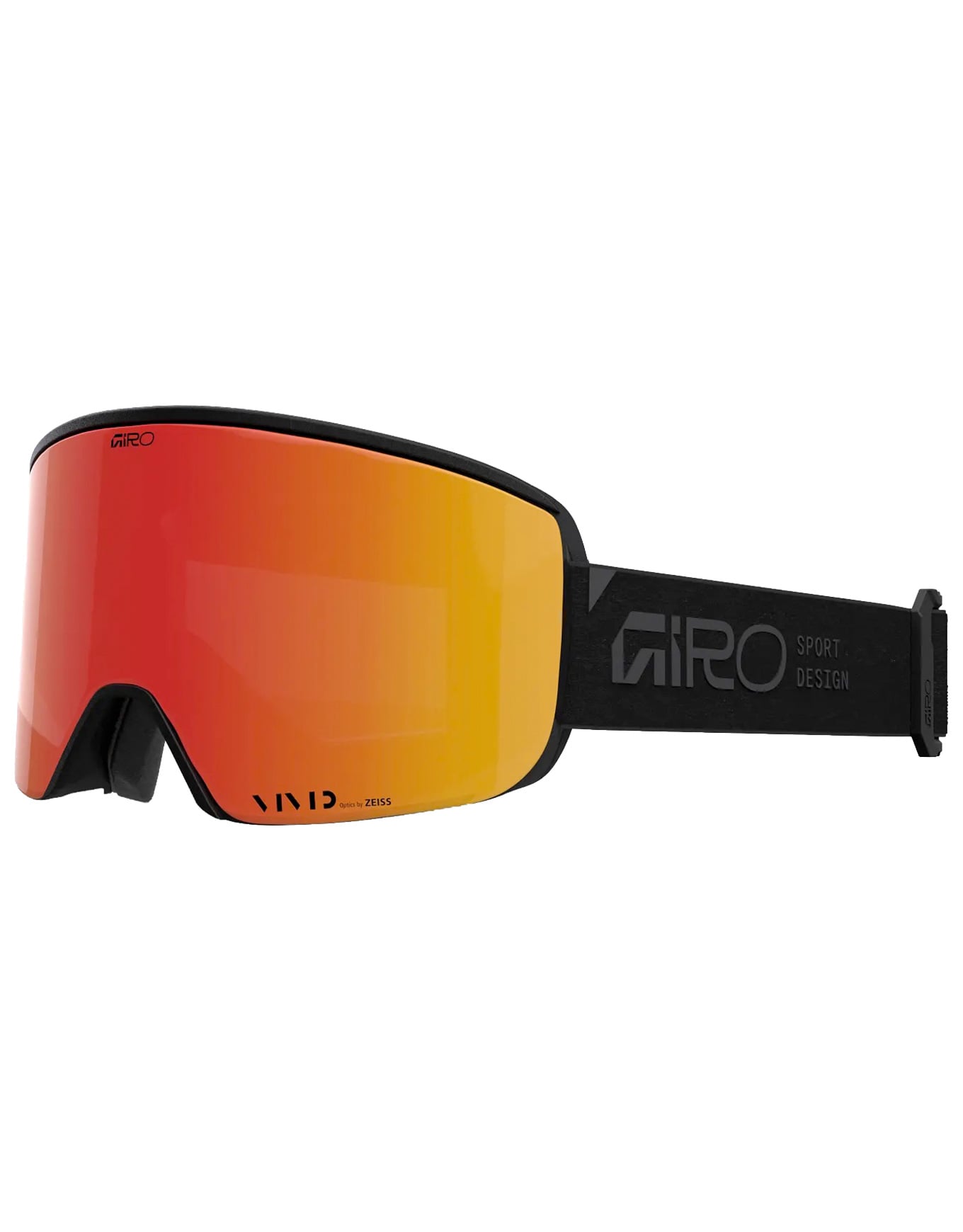 Axis Black Stacked/Vivid Ember + Giro